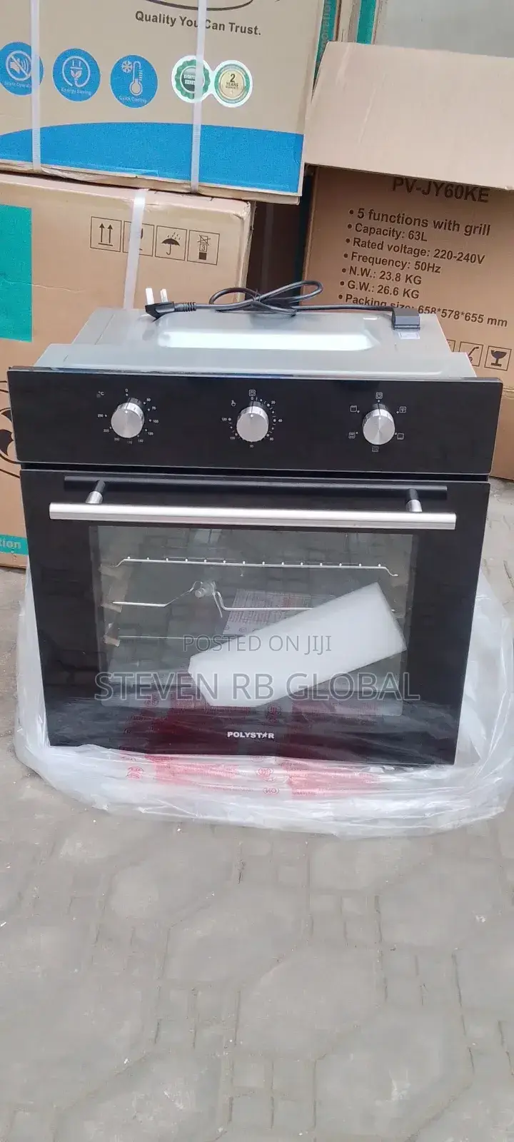 Polystar 60cm Electric Inbuilt Oven – Pv-Jy60ke