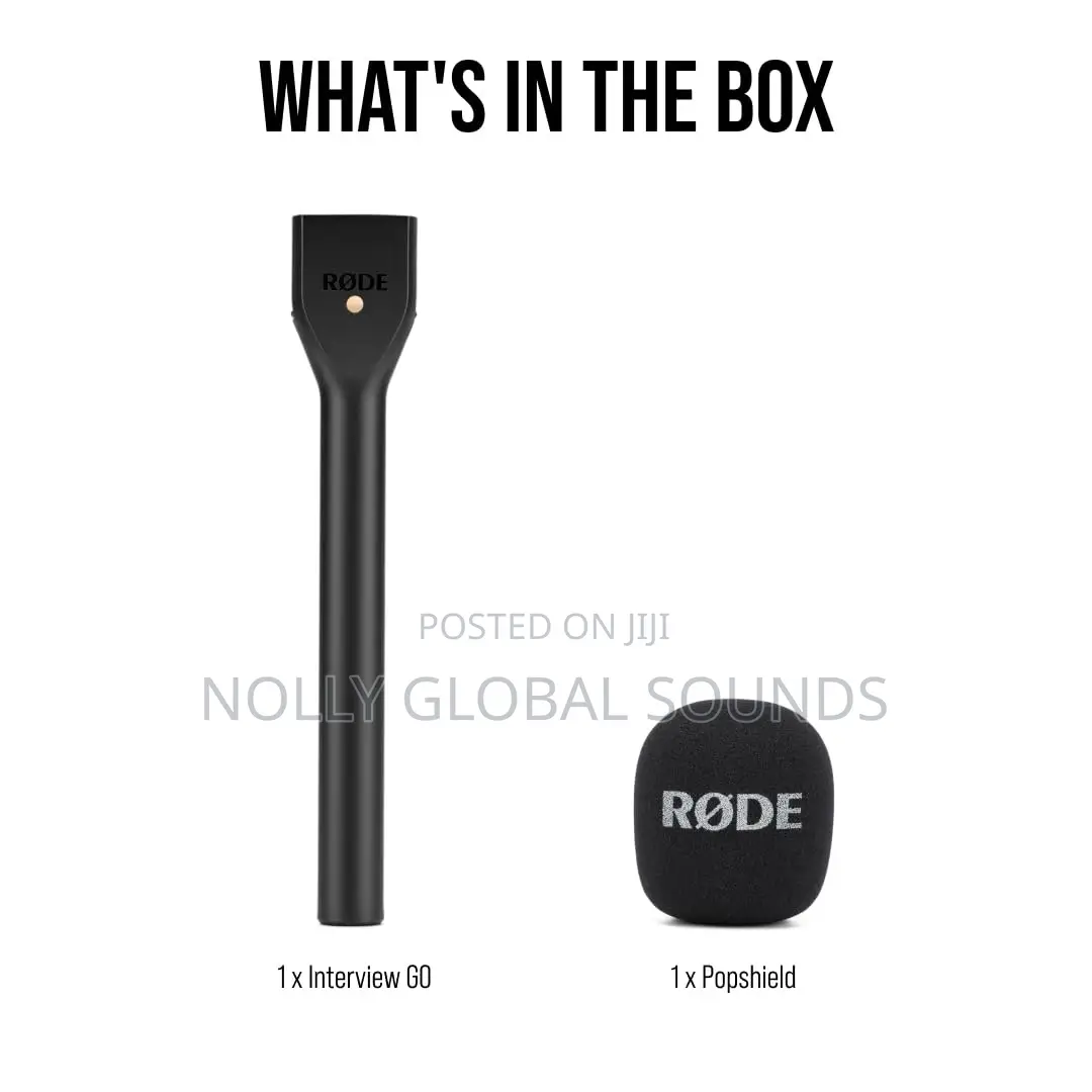 Røde Interview Go Handheld Adaptor Wireless Microphone Black