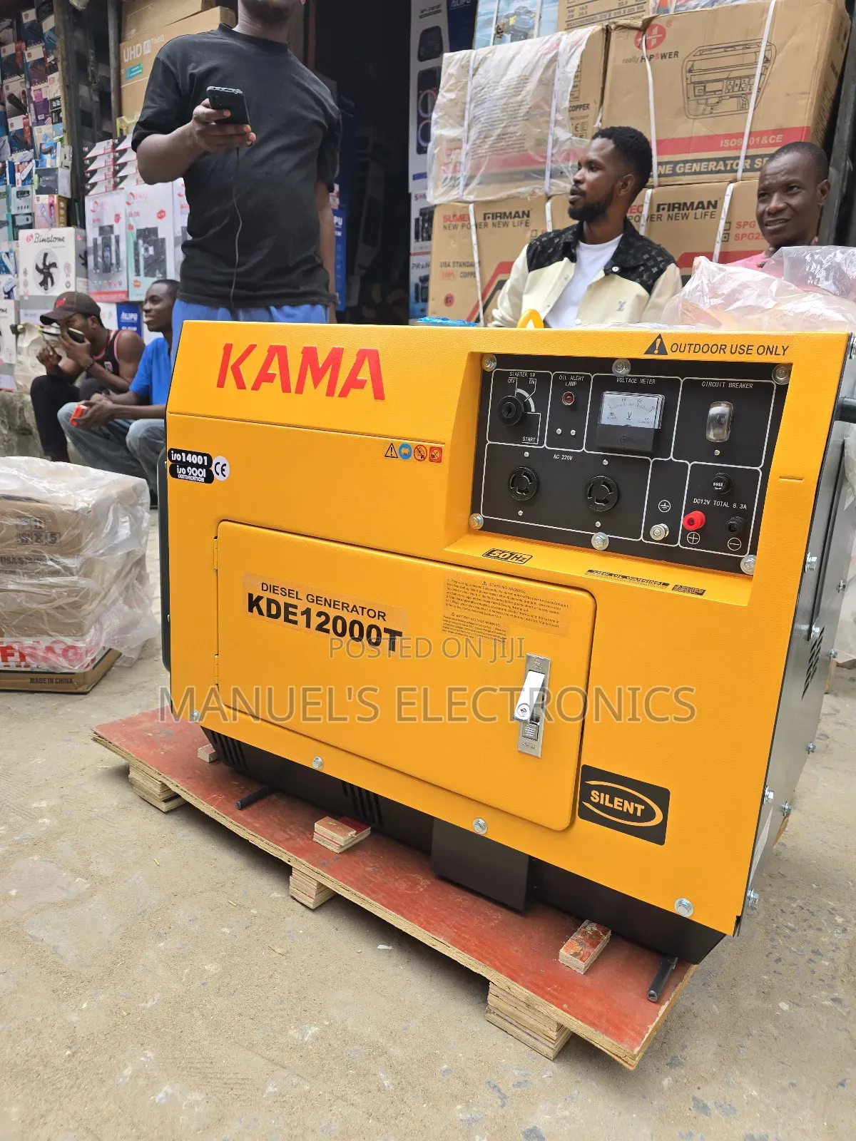 High Quality 10kva Kama Diesel Soundproof Gen 100%Copper Coi