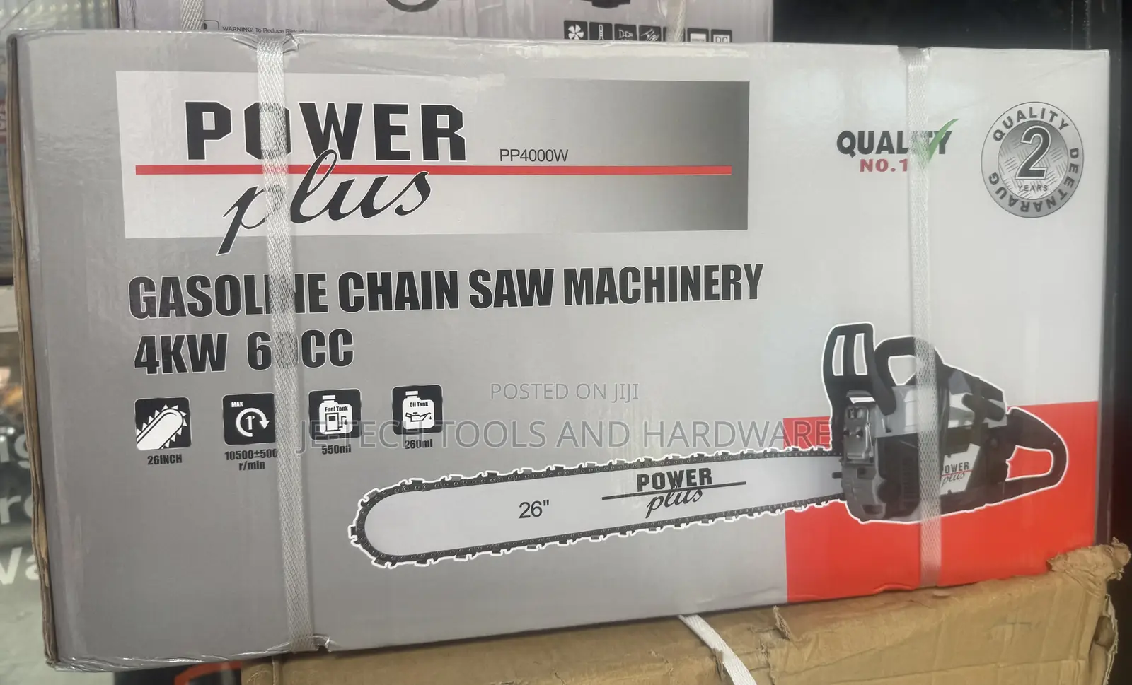 Professional Gasoline Chain Saw 26” 60cc