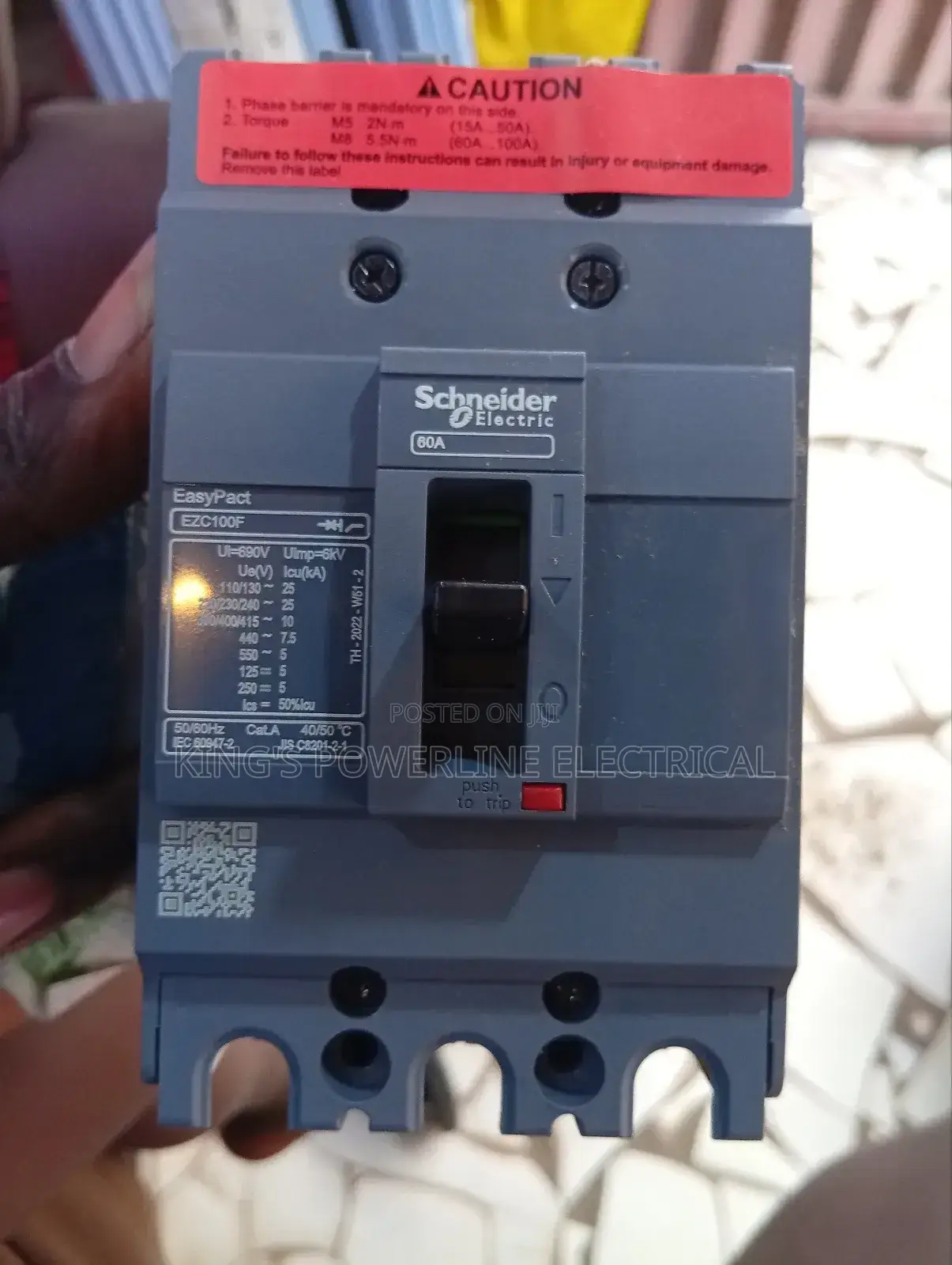 63mps McCb Breaker 3 Pole Schneider Original