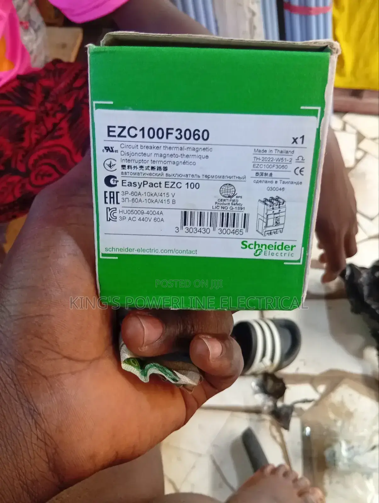 63mps McCb Breaker 3 Pole Schneider Original