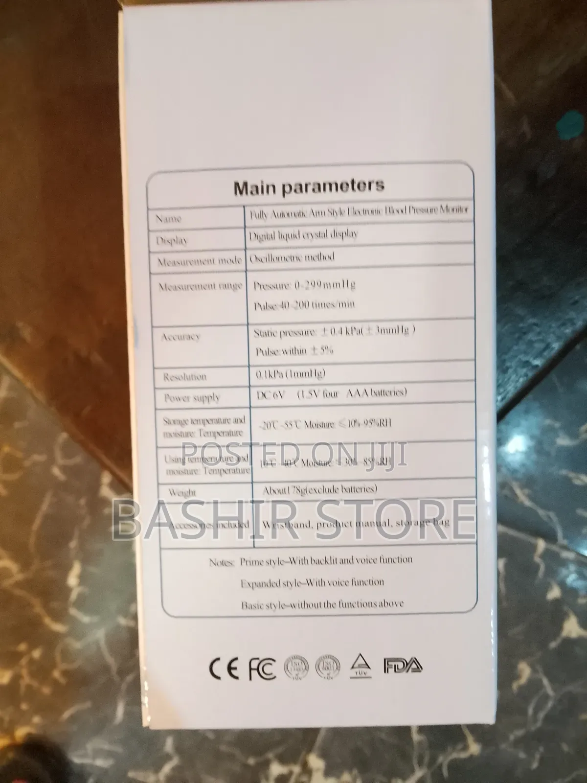 Electronic Blood Pressure Monitor With Voice Function