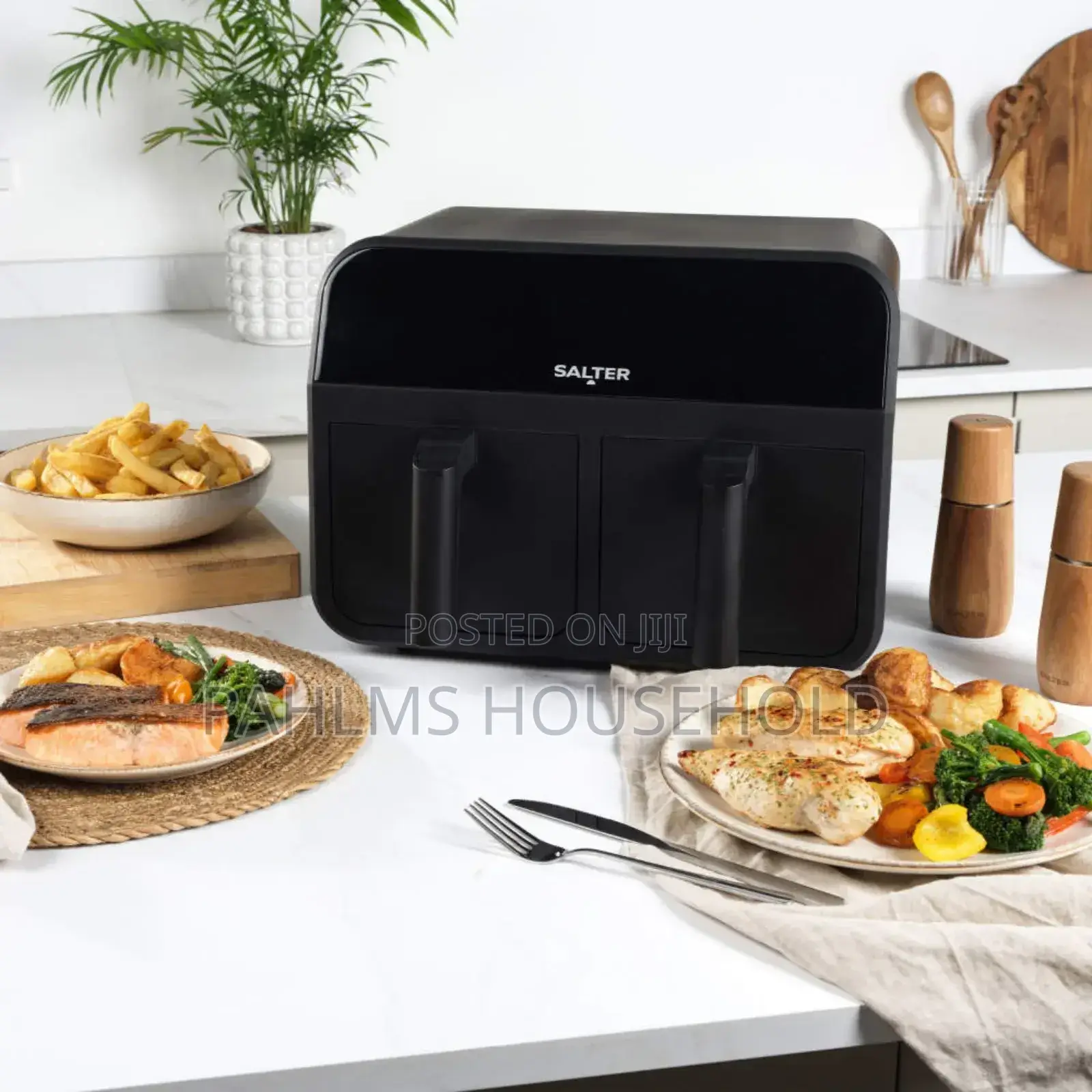 Salter Dual Basket 7.4liter Air Fryer