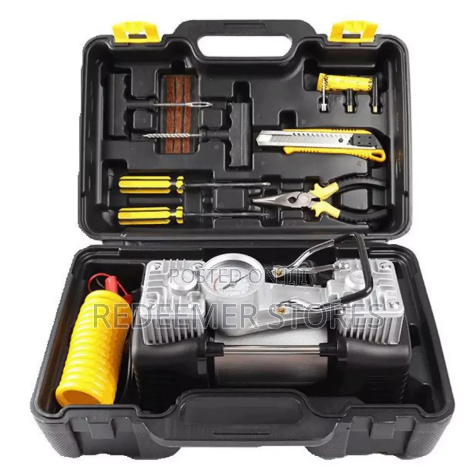 Car Tire Inflator Pump Car Emergency Tool Kit