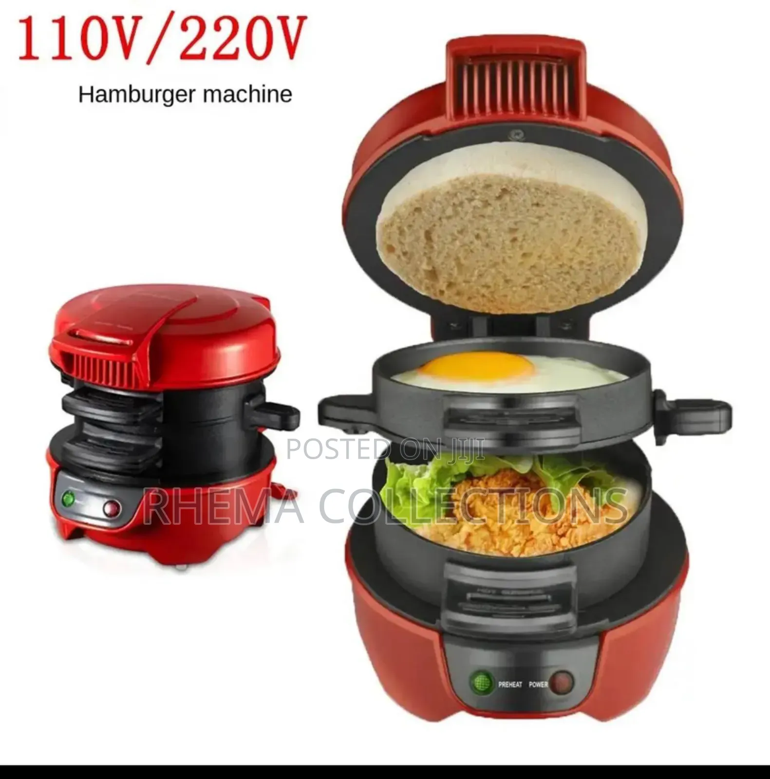 Silver Love (600w) Electric Burger Maker