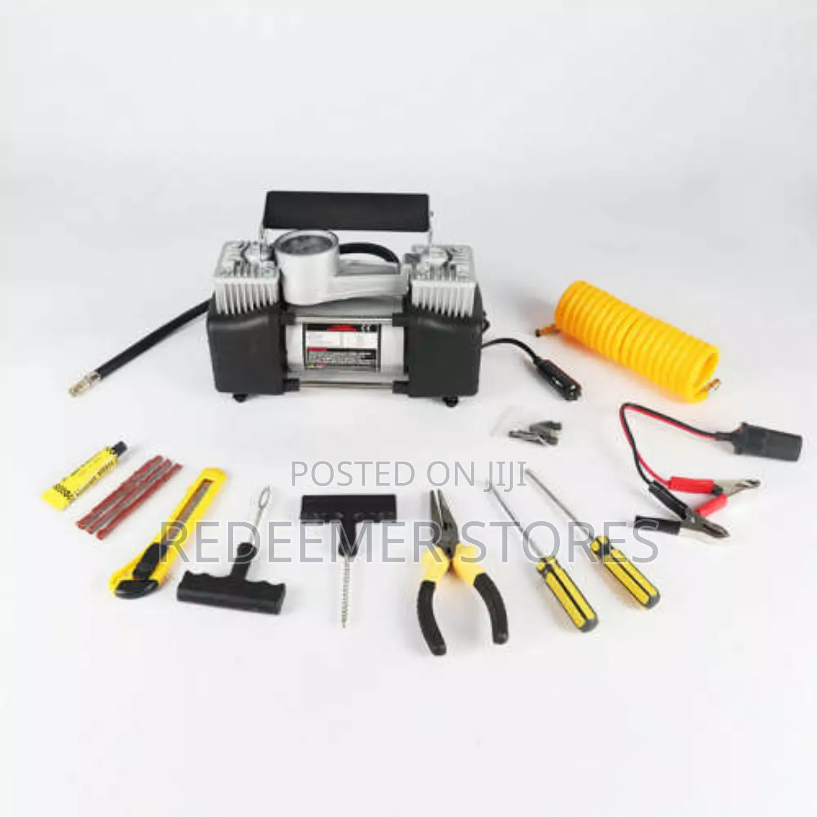 12v Double Cylinder Air Compressor Inflation Pump (Tool Box)