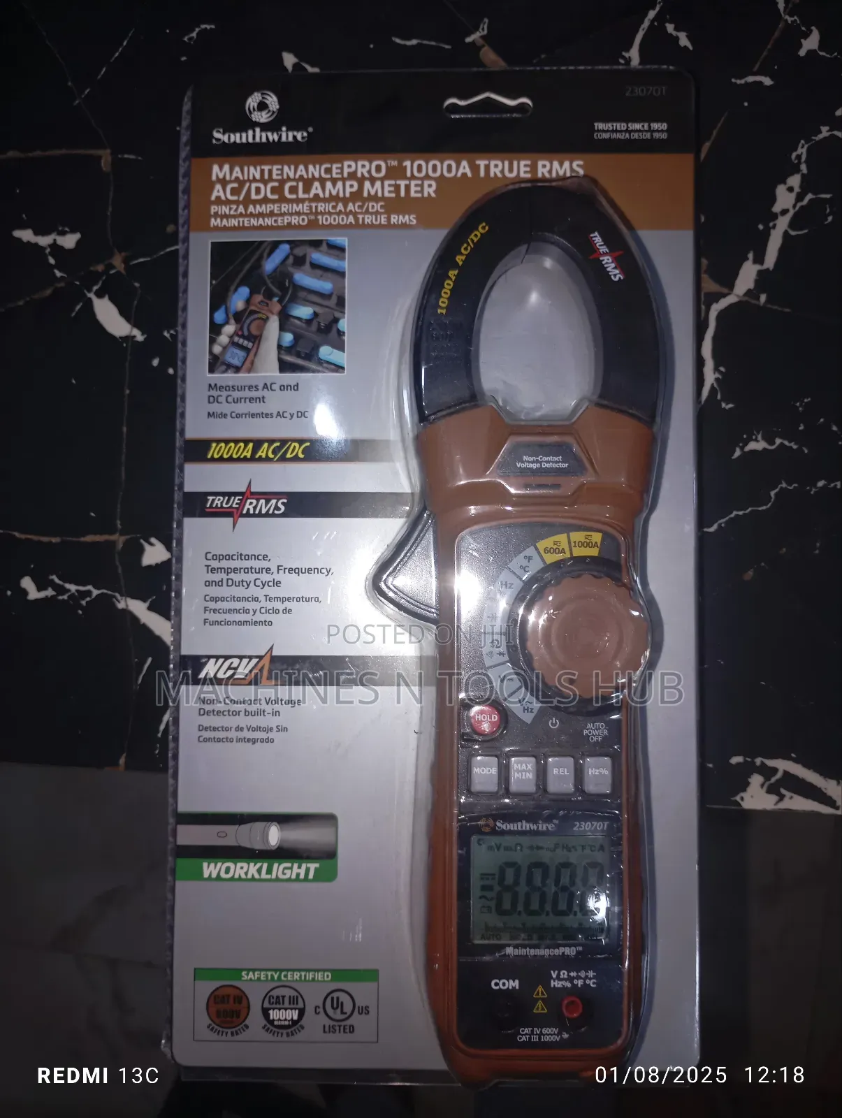 Southwire 23070t True Rms Ac/Dc 1000a Clamp Meter.