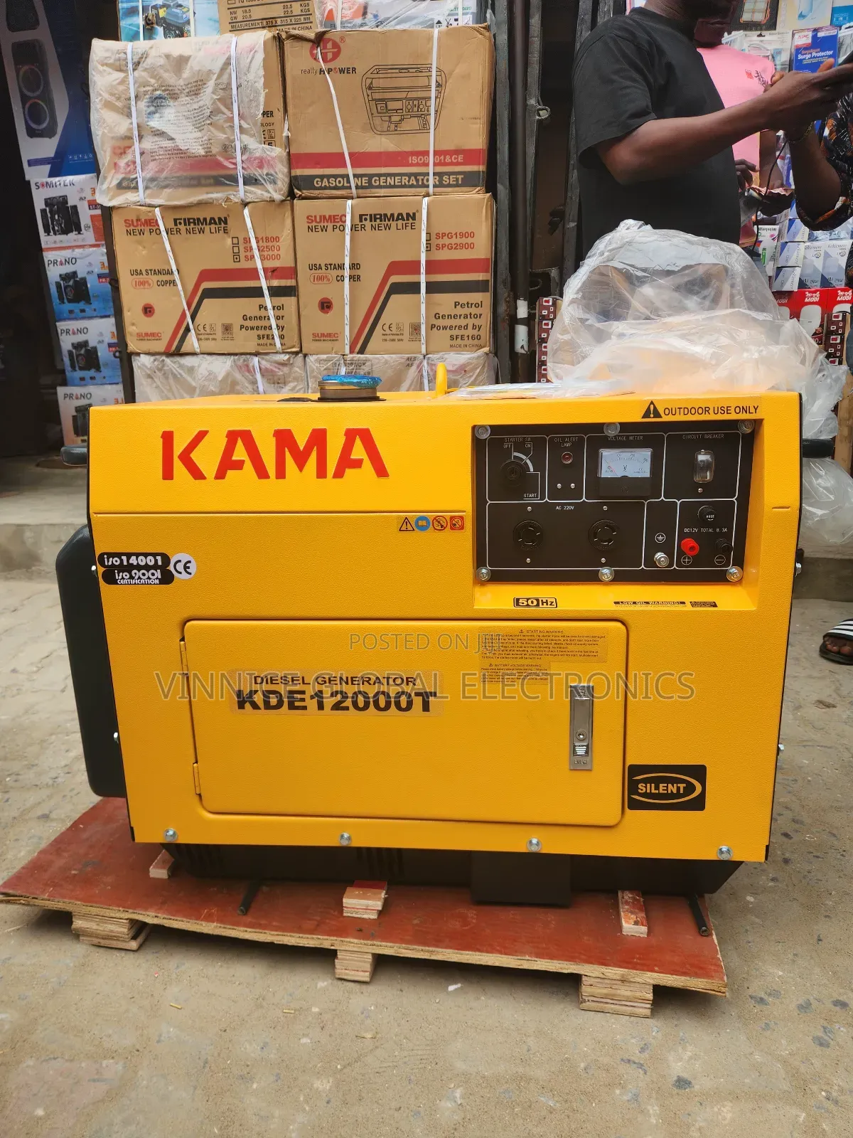 Brand New 10kva Kama Diesel Generator 100% Pure Copper Coil