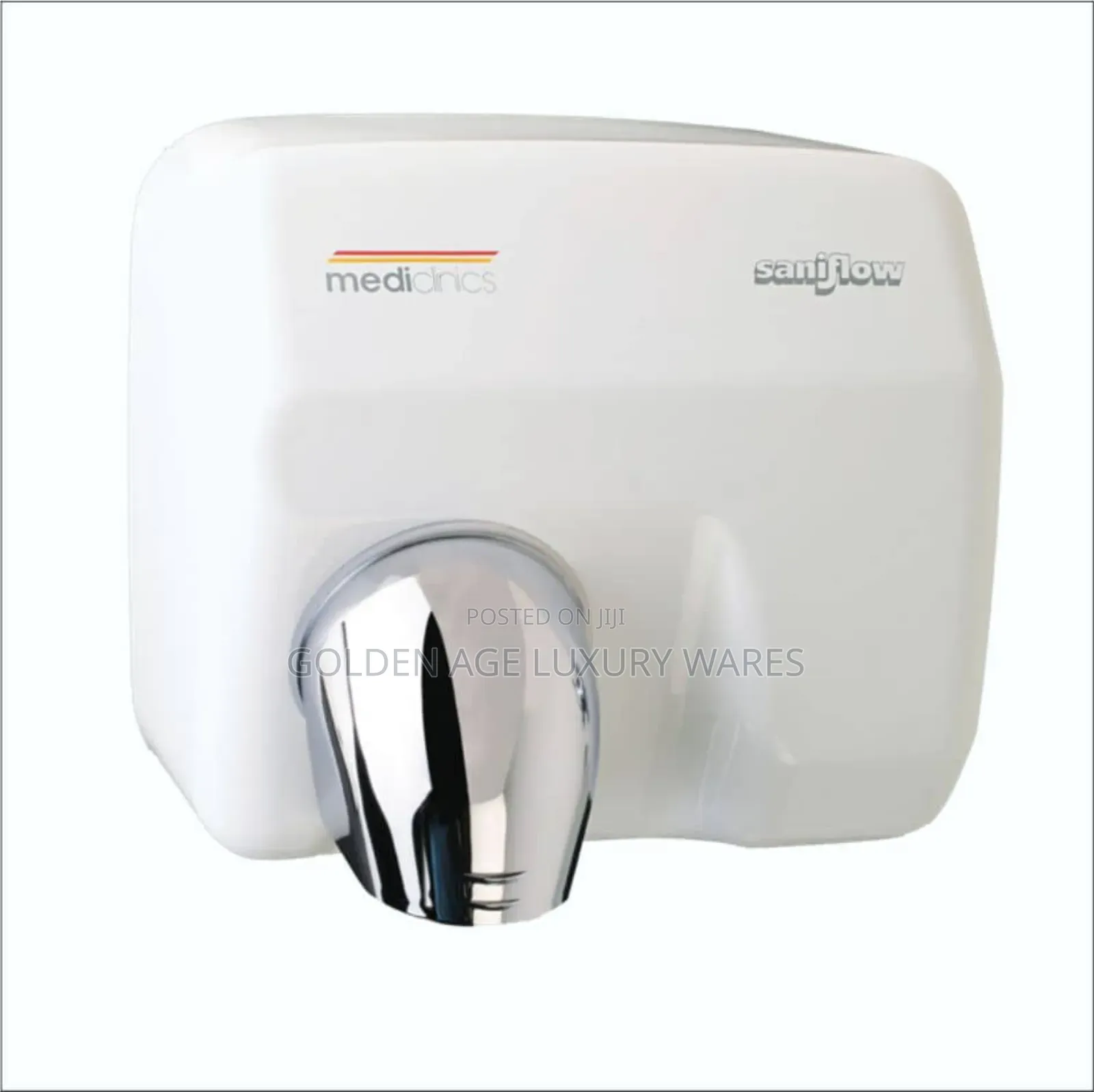 White and Silver Jet Speed Industrial Hand Dryer