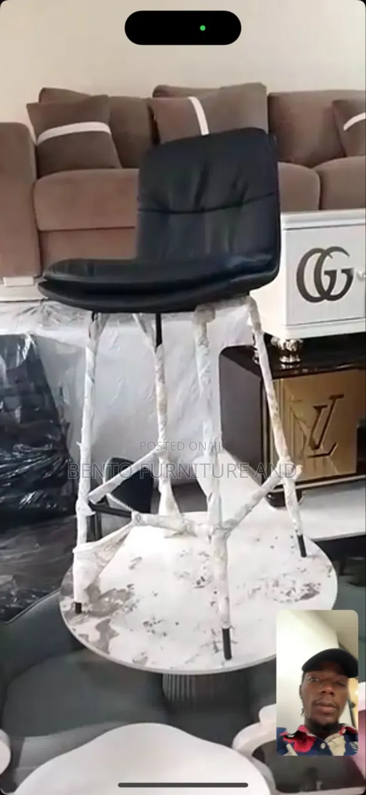 Leather Bar Stool