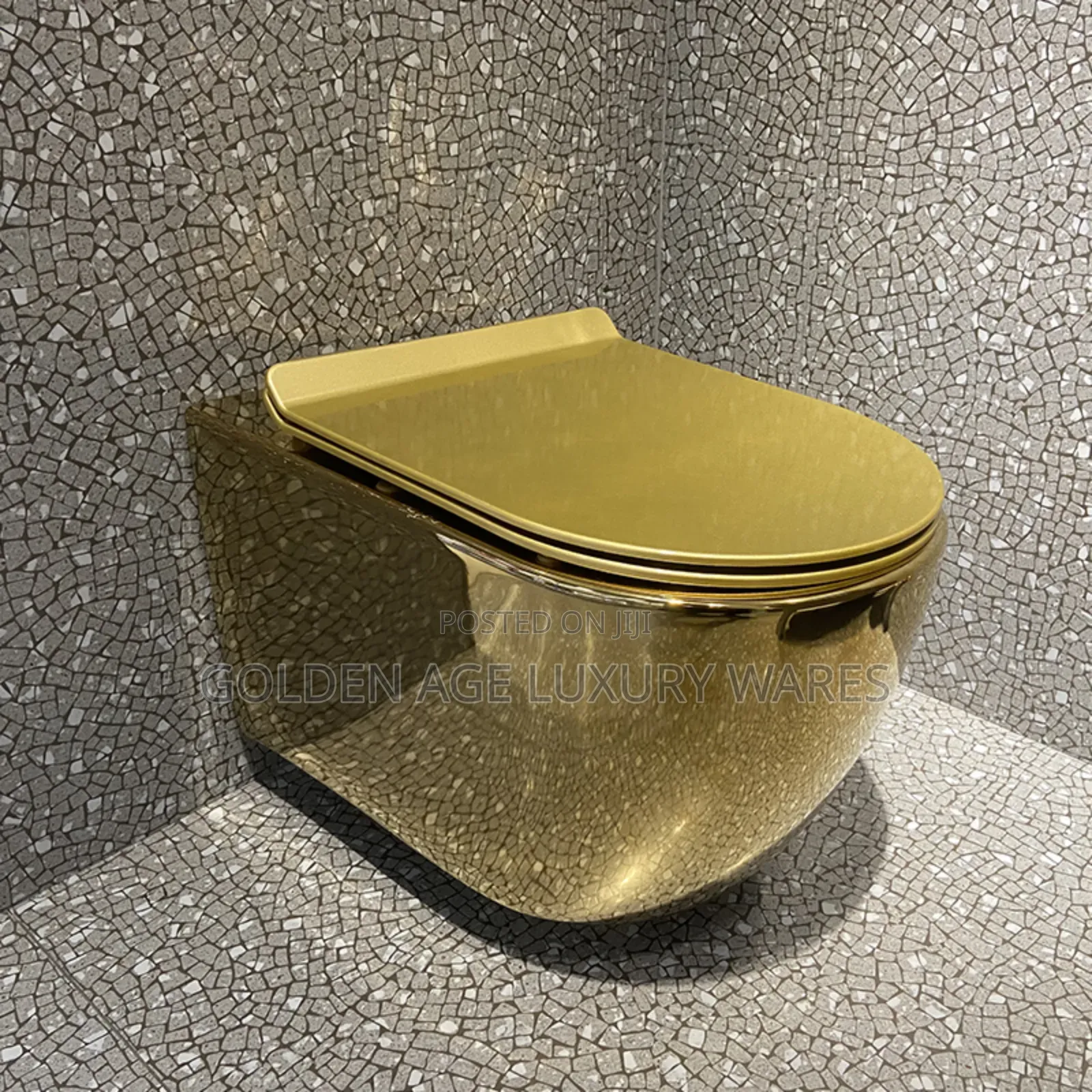 Gold Concealed Wc (White Inside)