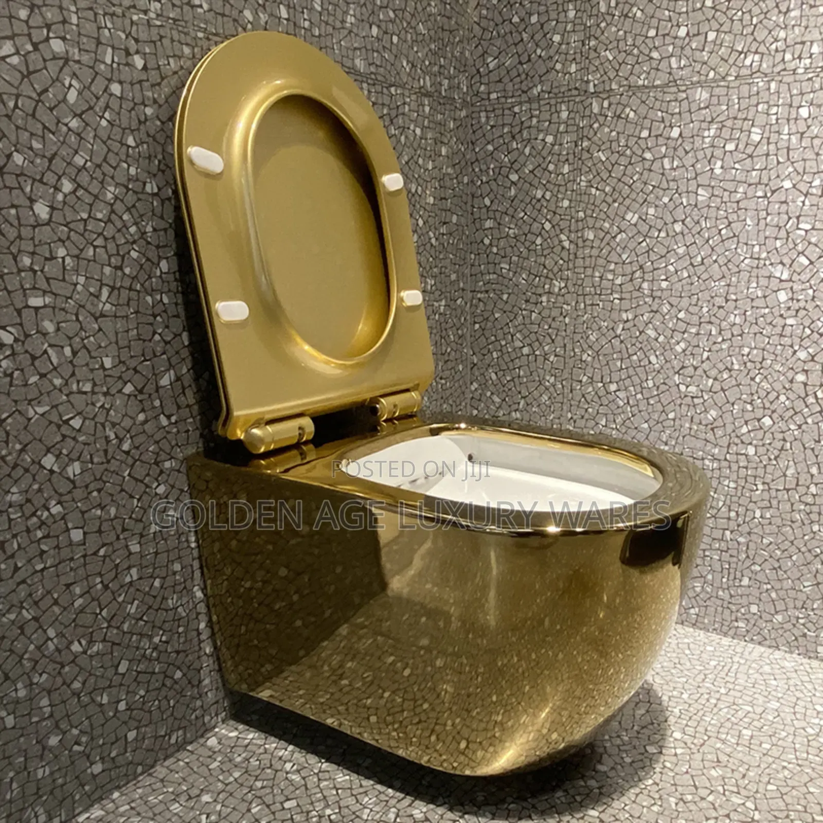 Gold Concealed Wc (White Inside)