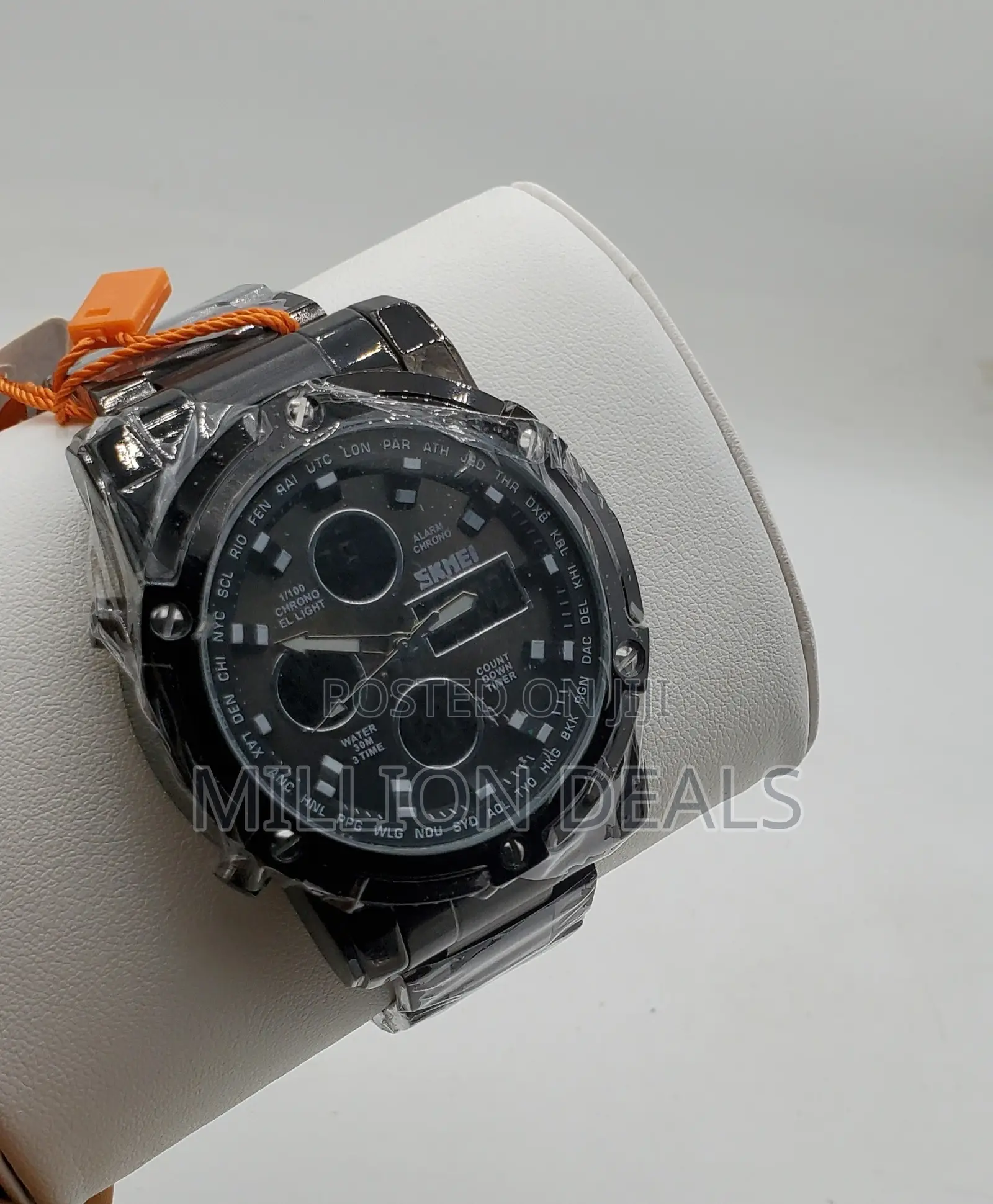 Black Chronograph Men's Stylish Wrist Watch