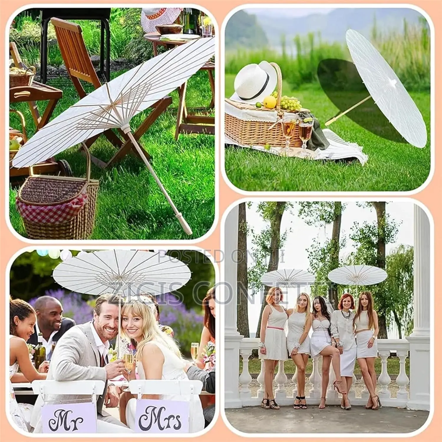 White Parasols