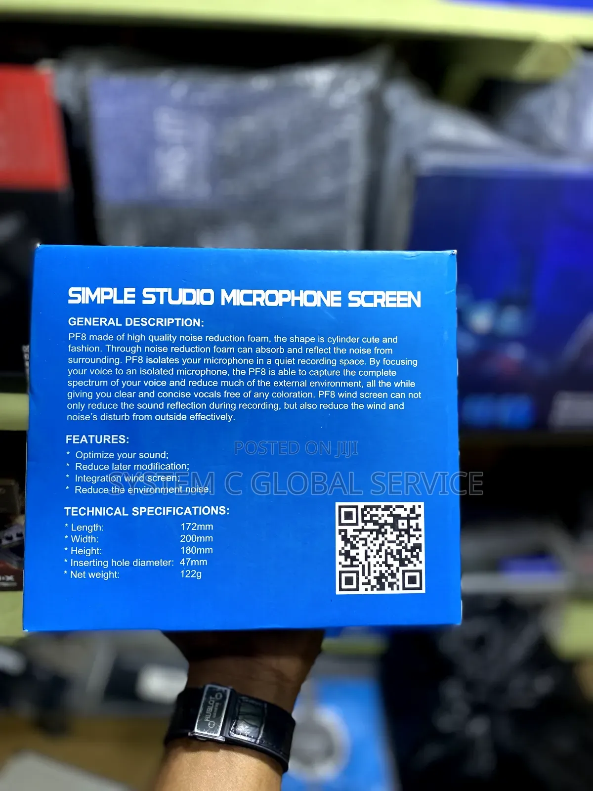 Alctron Pf8 Simple Studio Mic Screen