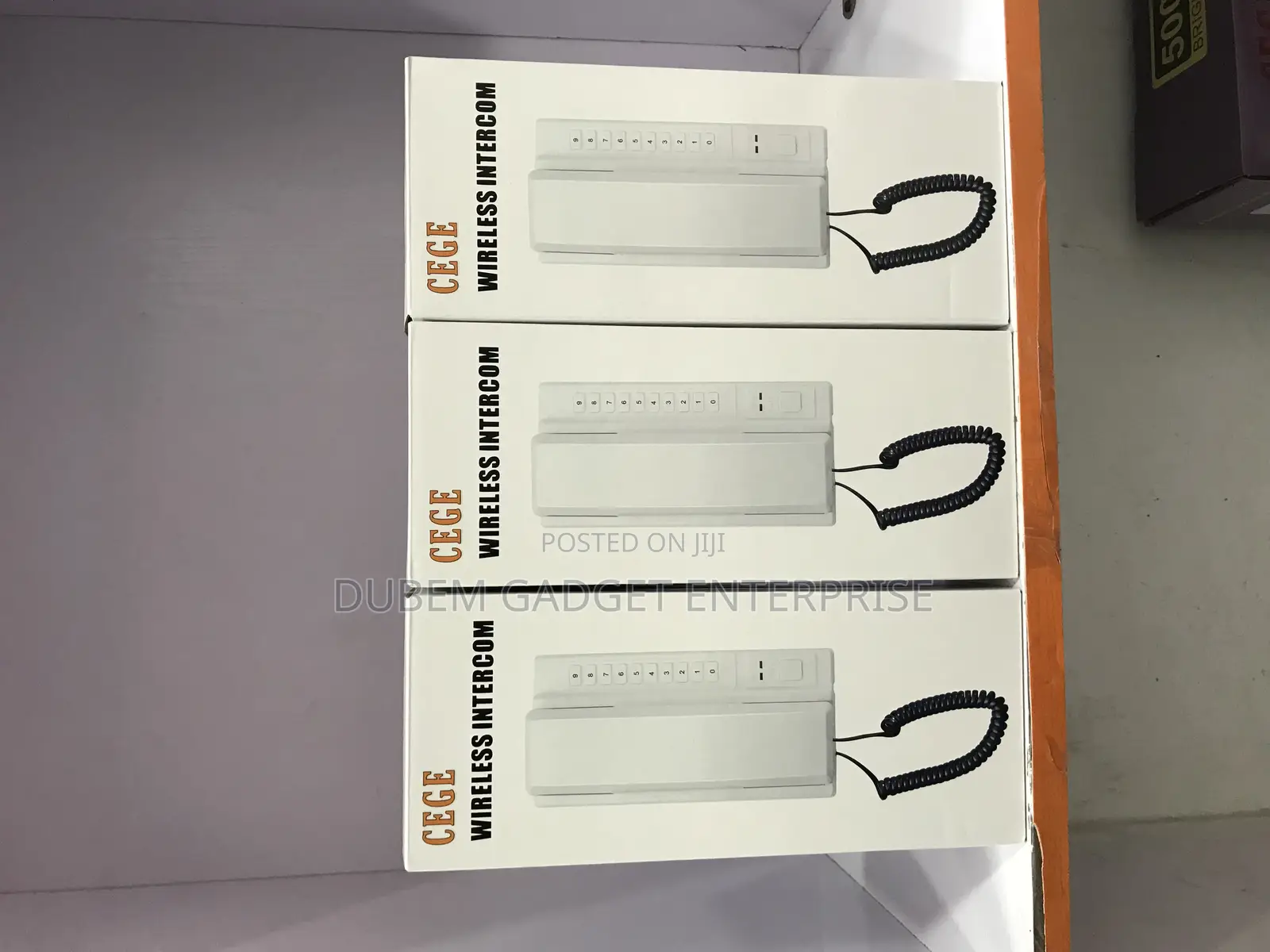 Long Range Wireless Intercom Phone Non Display 3pcs.