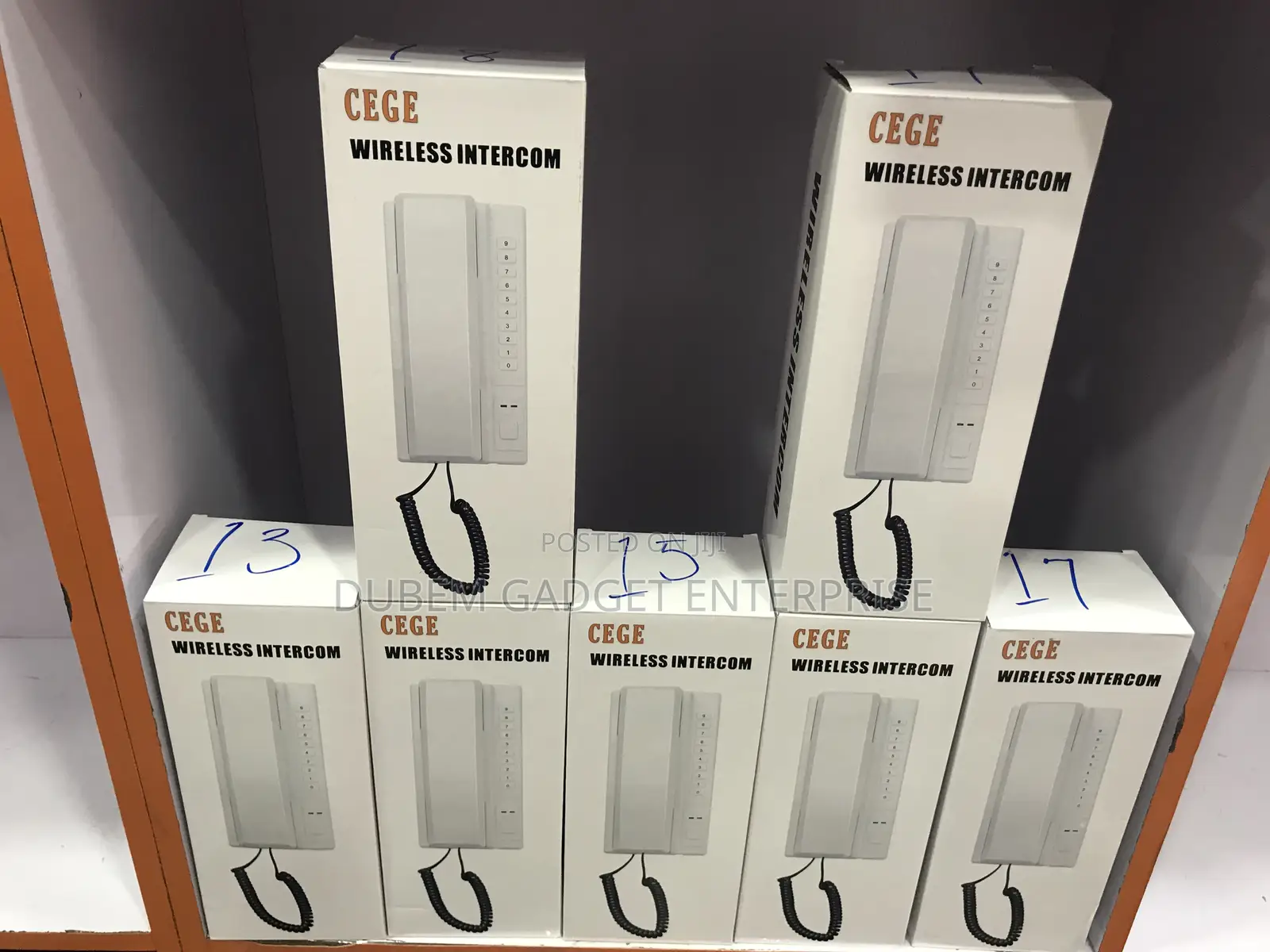 Long Distance Wireless Intercom Phone Non Display 7pcs.