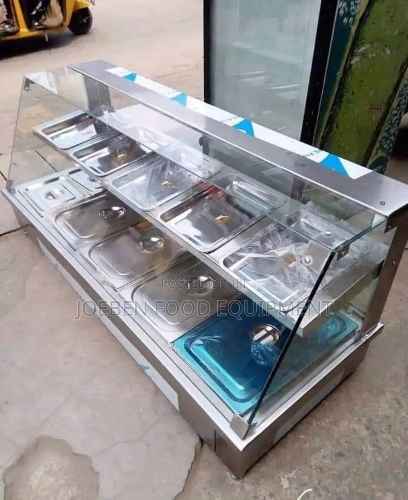 5 Plates Food Display Warmer Up and Down