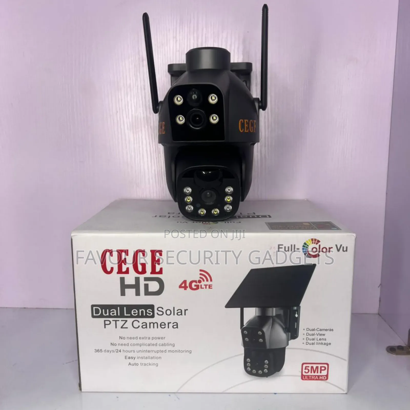 4g Solar PTZ Dual Lens Camera Sd250