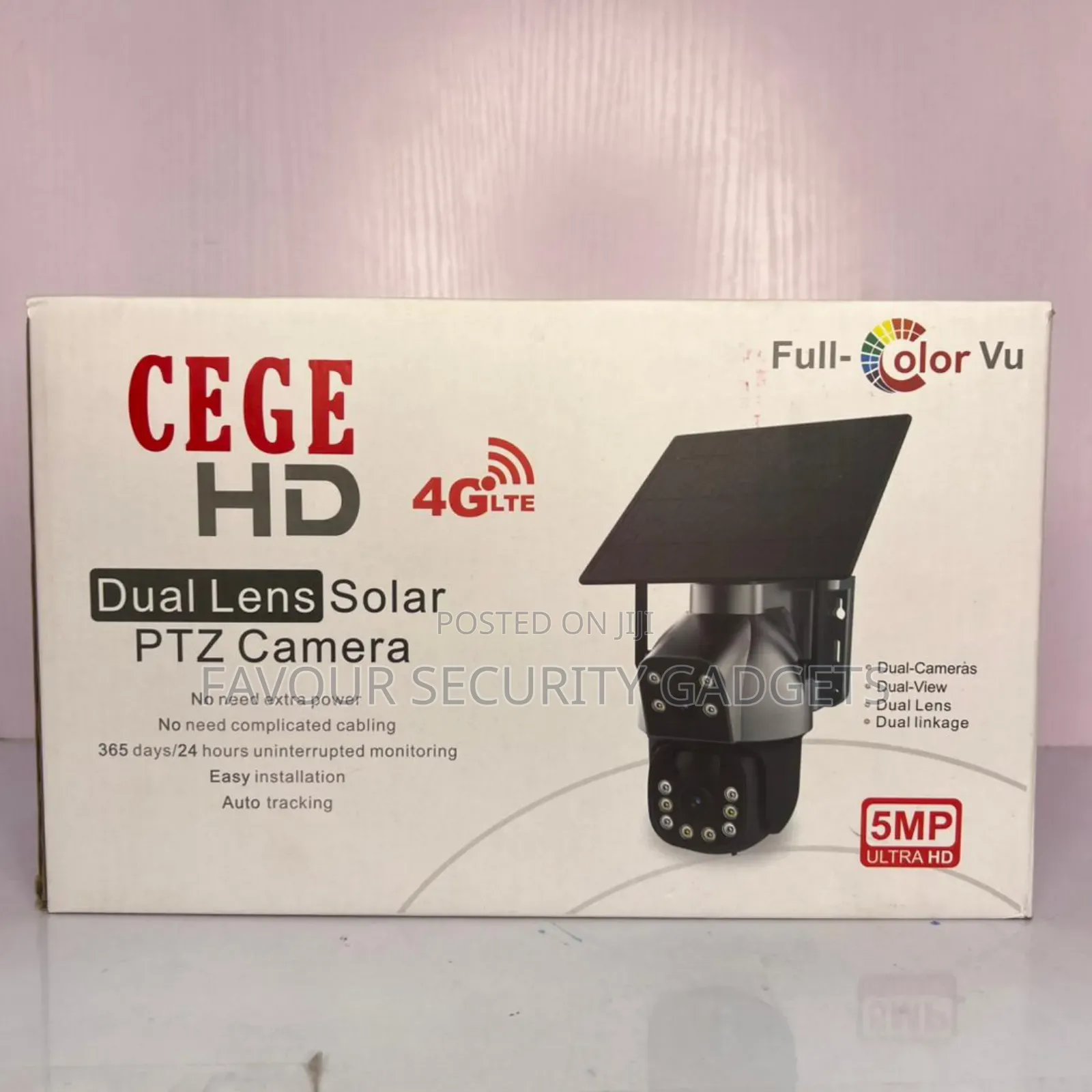 4g Solar PTZ Dual Lens Camera Sd250