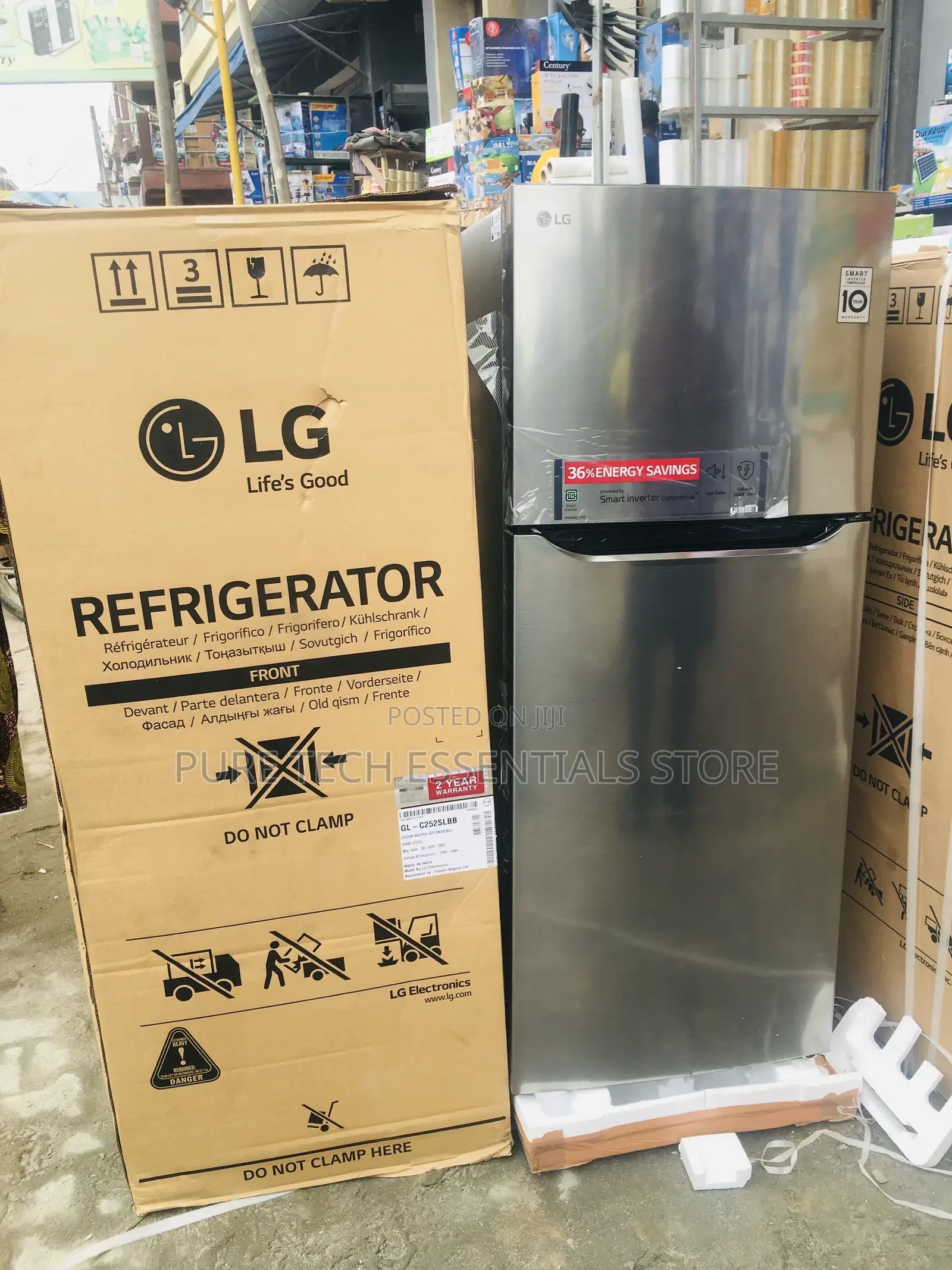 Original Lg Double Door Inverter Refrigerator 260liters