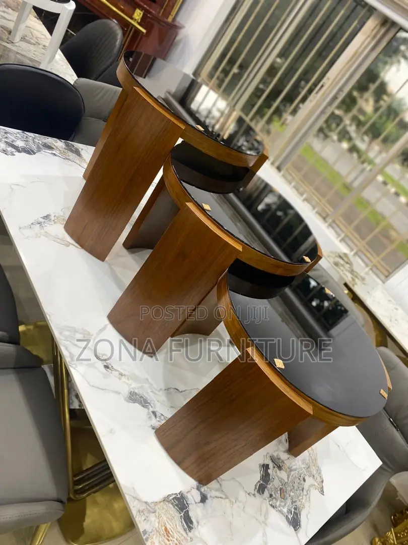 Three (3)In One (1) Coffee Table Wooden Glass