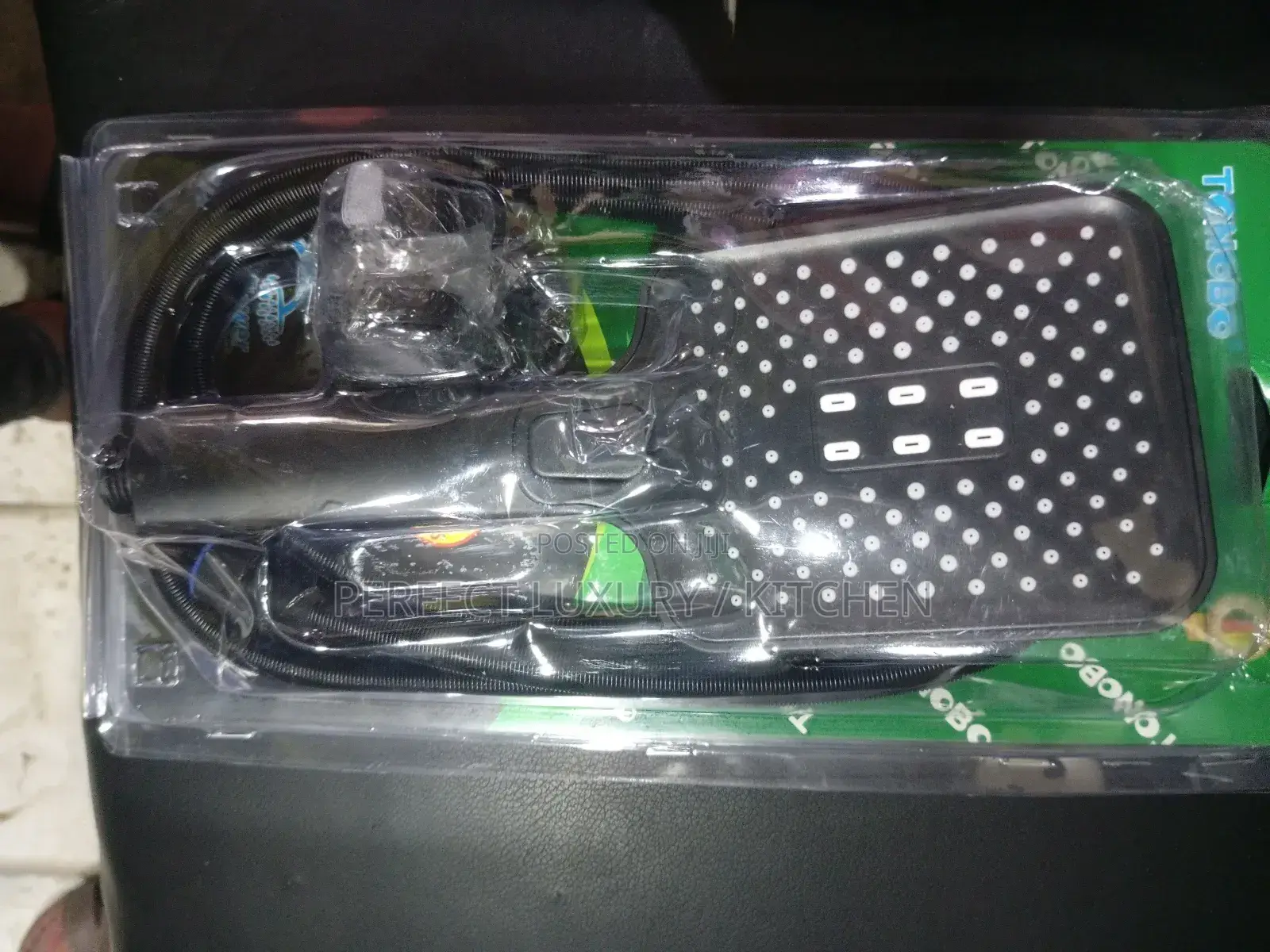 Black Quality Telephone Shower With Cable