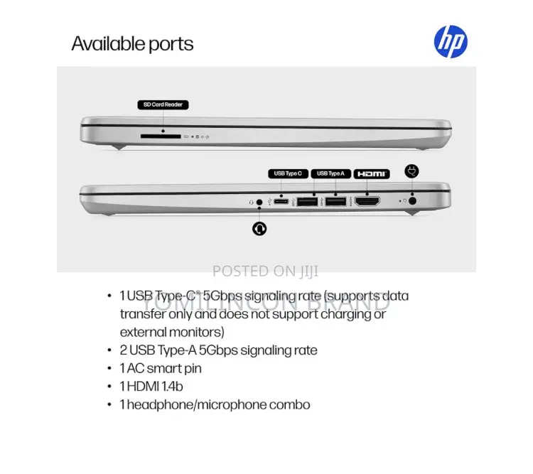 New Laptop HP 8GB Intel SSD 256GB