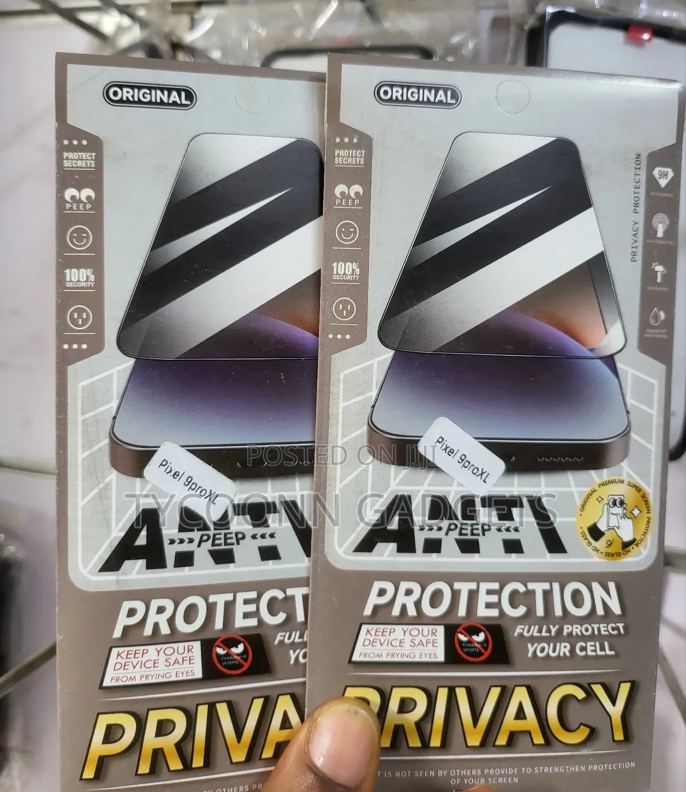 Google Pixel 9proxl Privacy Tempered Glass Screen Protector
