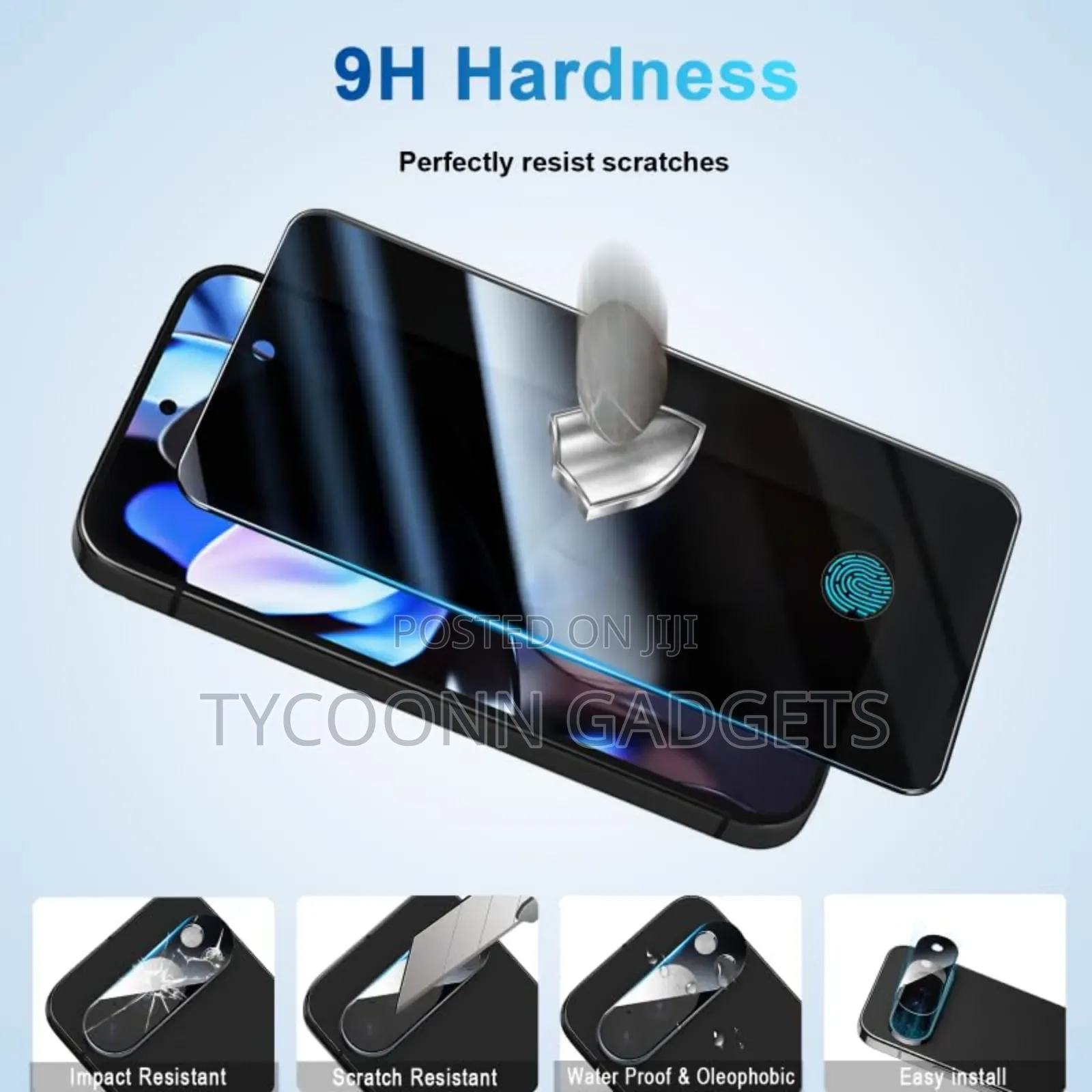 Google Pixel 9proxl Privacy Tempered Glass Screen Protector