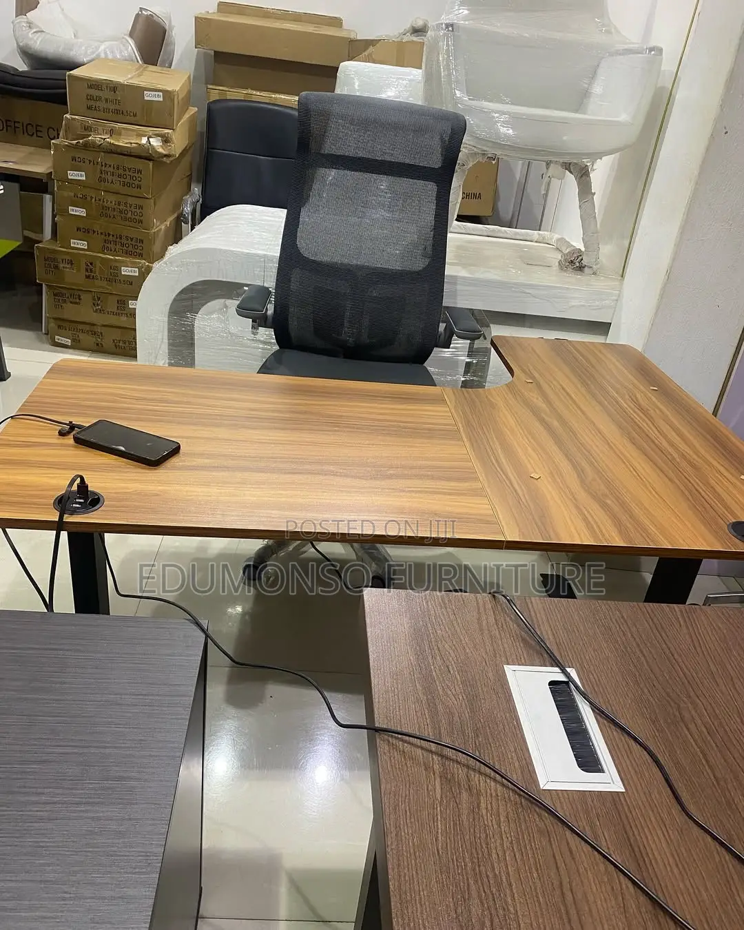 Sit Stand Desk L Shaped Desk for Work/Home Office