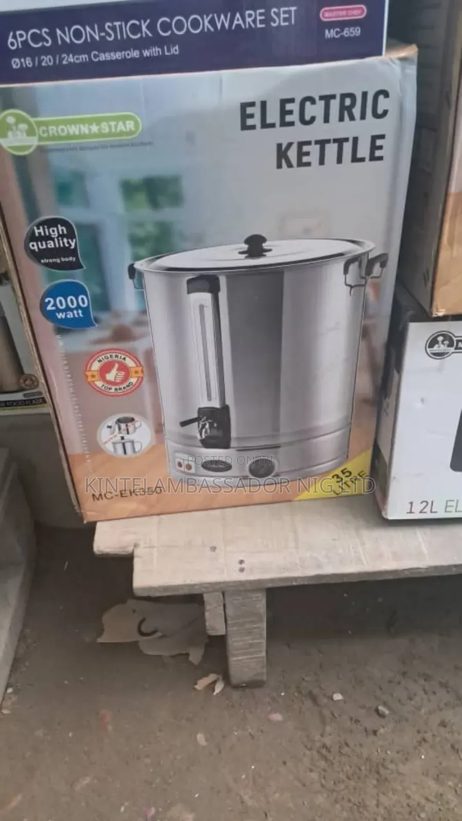 34 Litres Crown Starr Electric Kettle