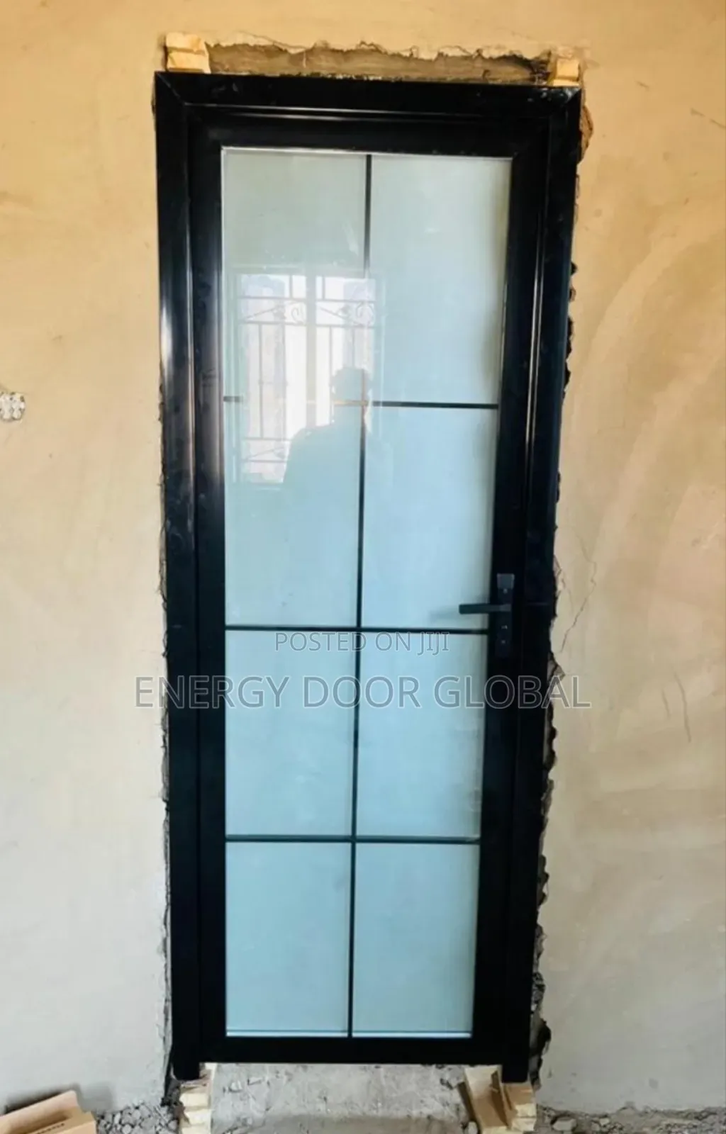 3ft Aluminium Full Tampered Glass Toilet/Bathroom Door