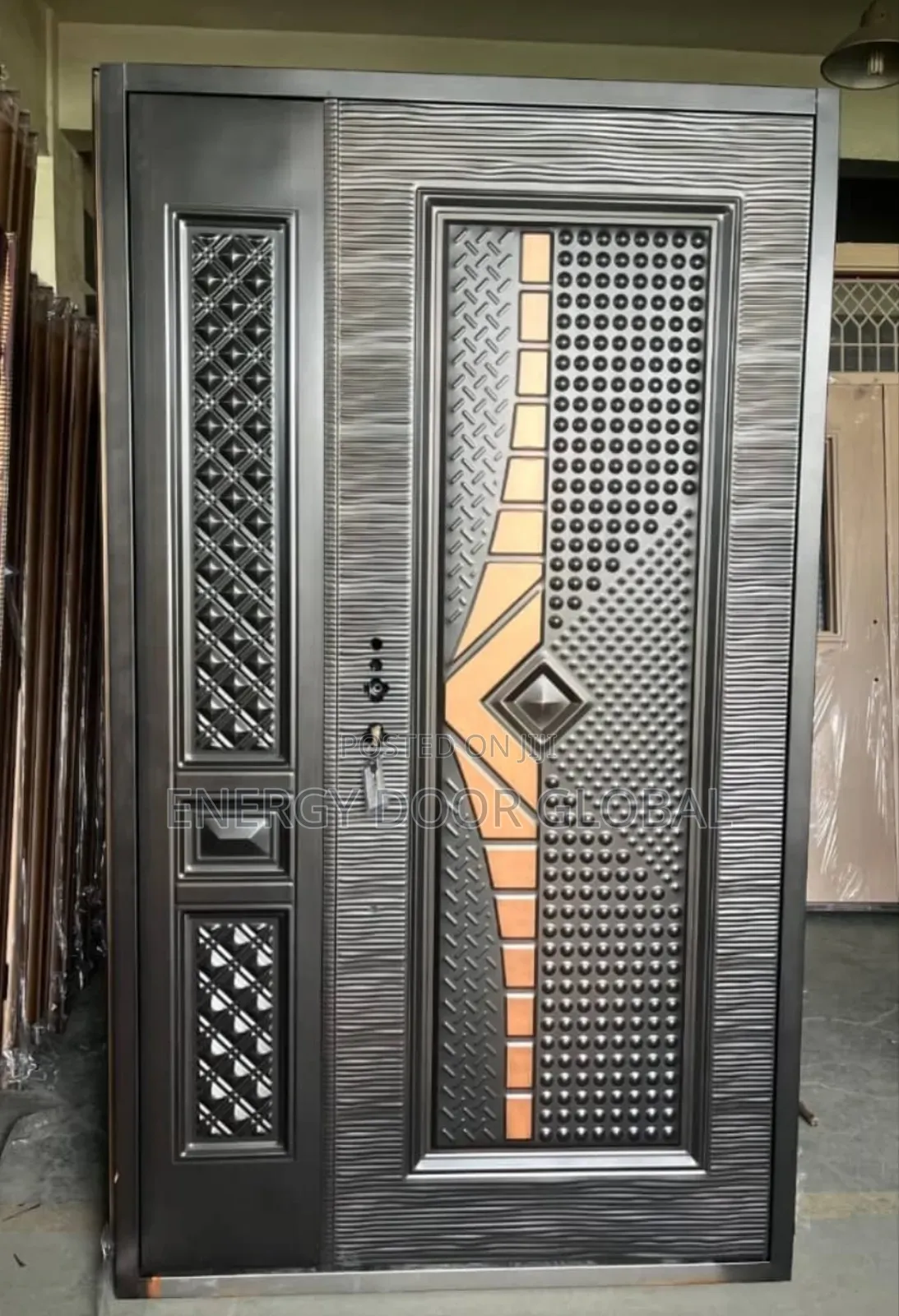 4ft Italian Aesthetic Standard Copper Steel Interior Door