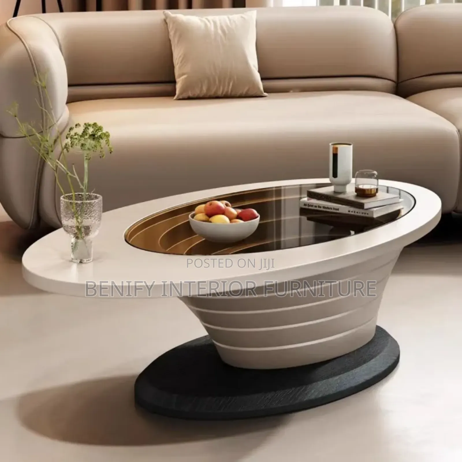 Modern Center Table With Glass