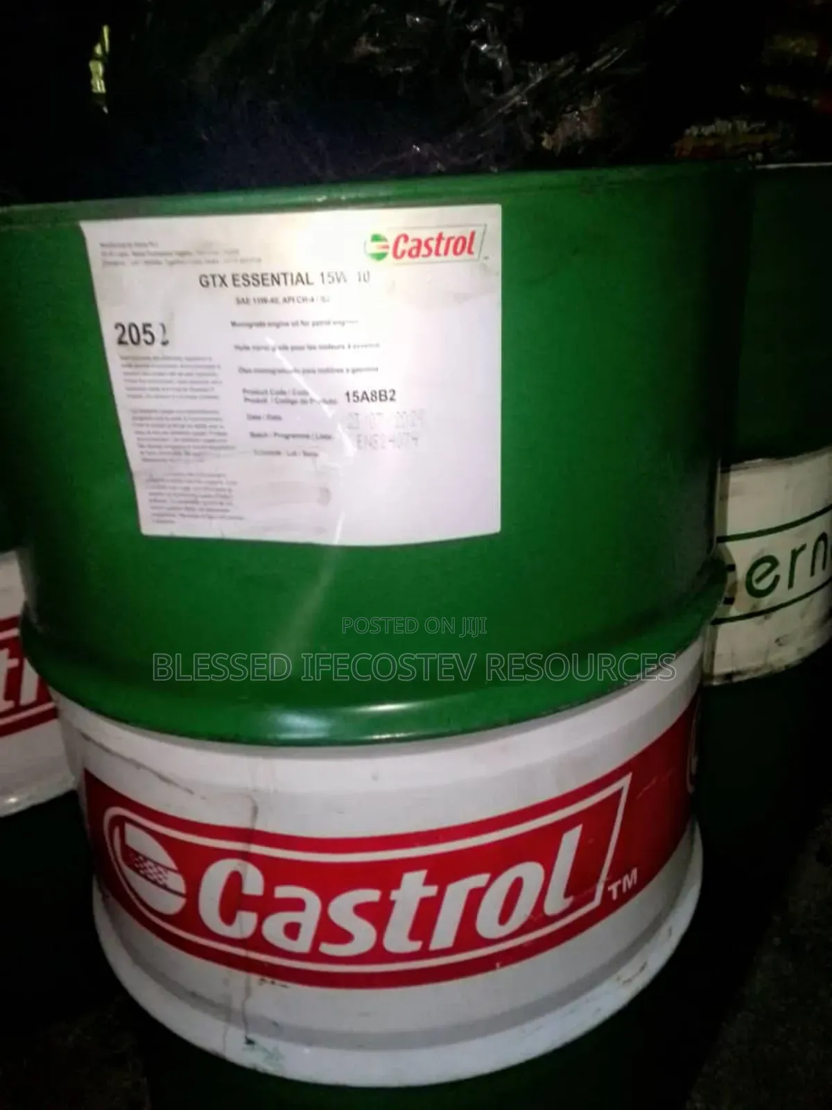 Castrol 15w40 205litres