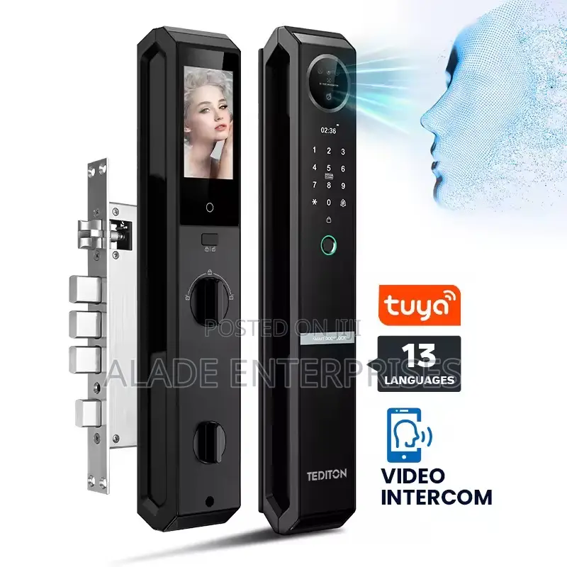Outdoor Tuya 3d Face Recognition Digital Lock For Home