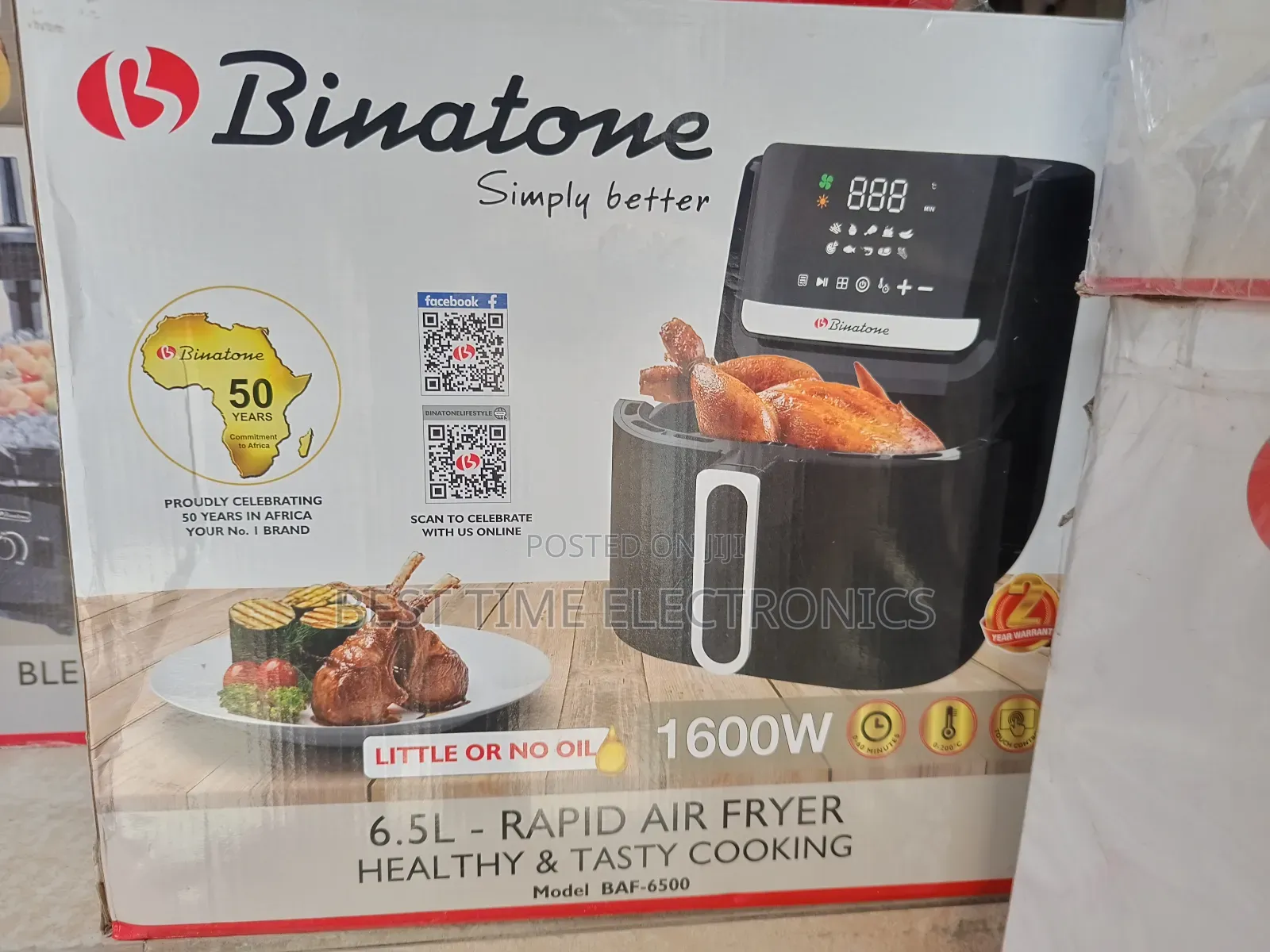 Original 6.5l Binatone Air Fryer