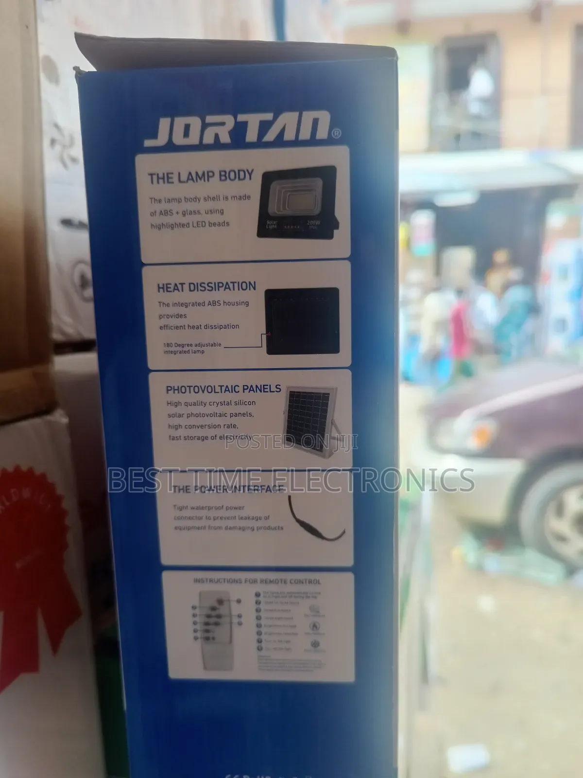 Powerful Jortan 200watts Solar Light/Flood Lamp