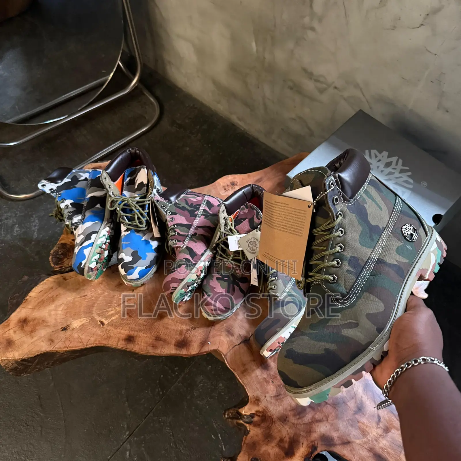 Original Premium Timberland 6 Inch Custom Camo Boots