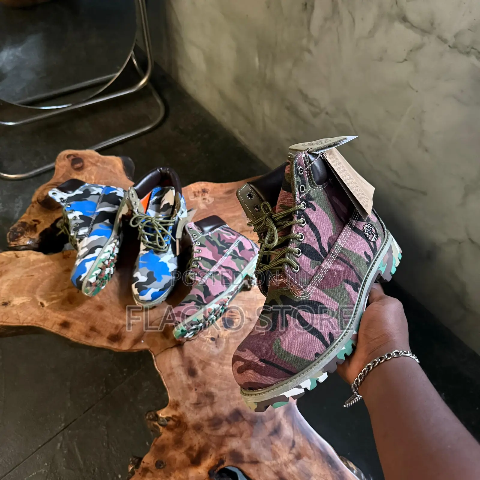 Original Premium Timberland 6 Inch Custom Camo Boots