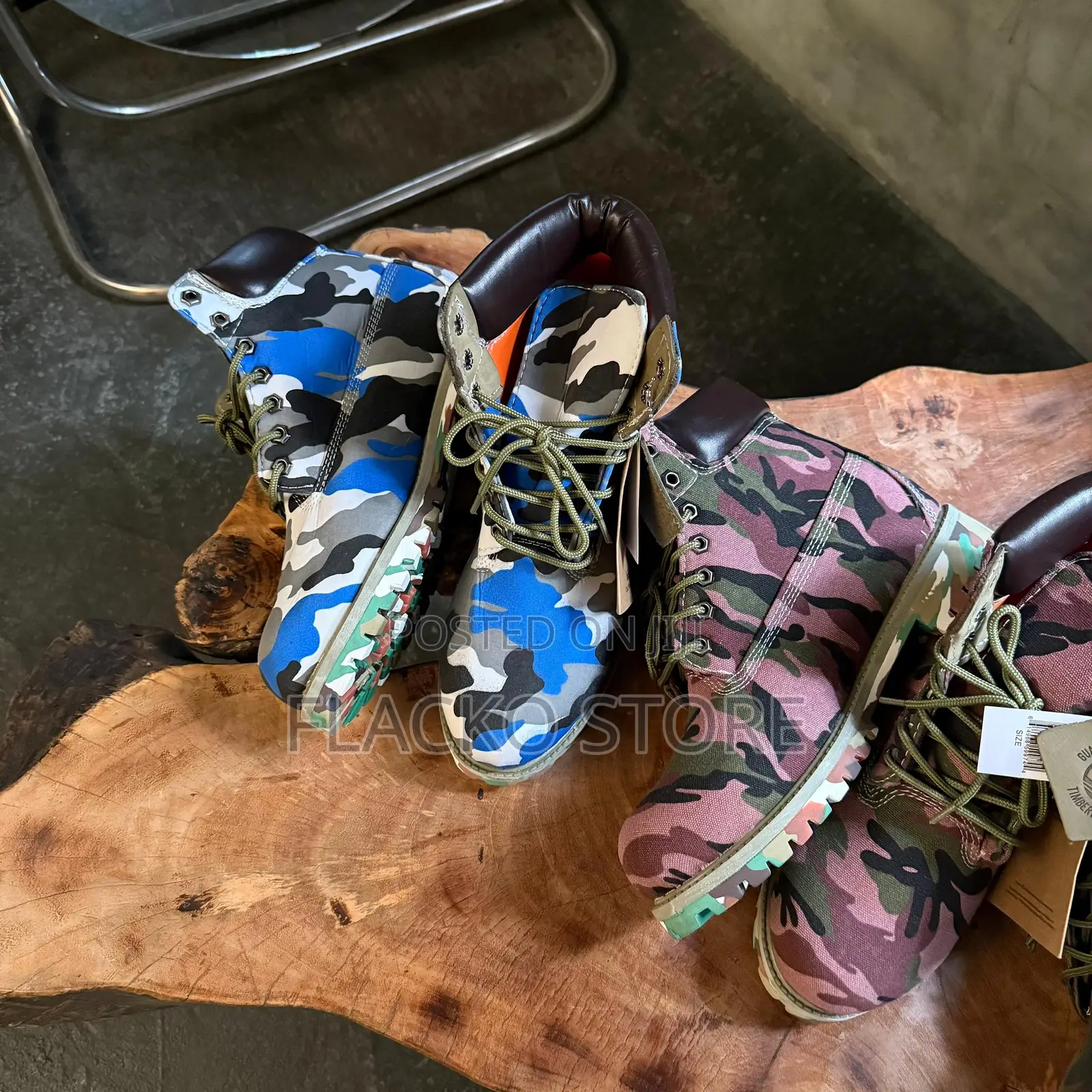 Original Premium Timberland 6 Inch Custom Camo Boots