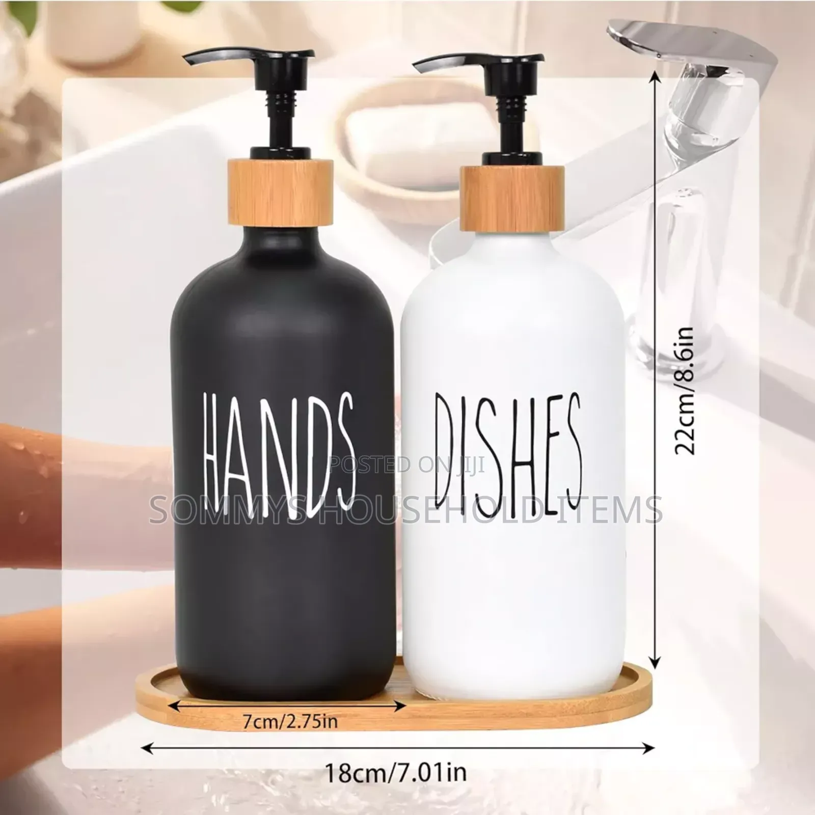 2set Soap And Lotion Dispenser Bottle / Container
