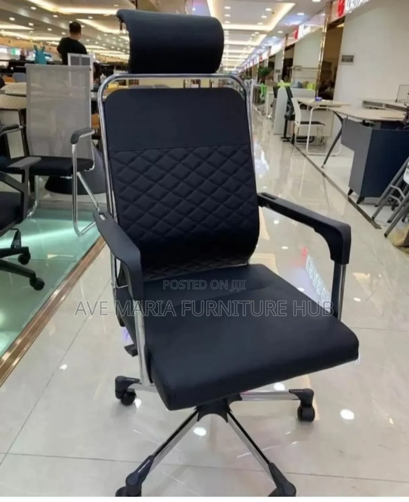 Office Executive Mesh Chair With Headrest.