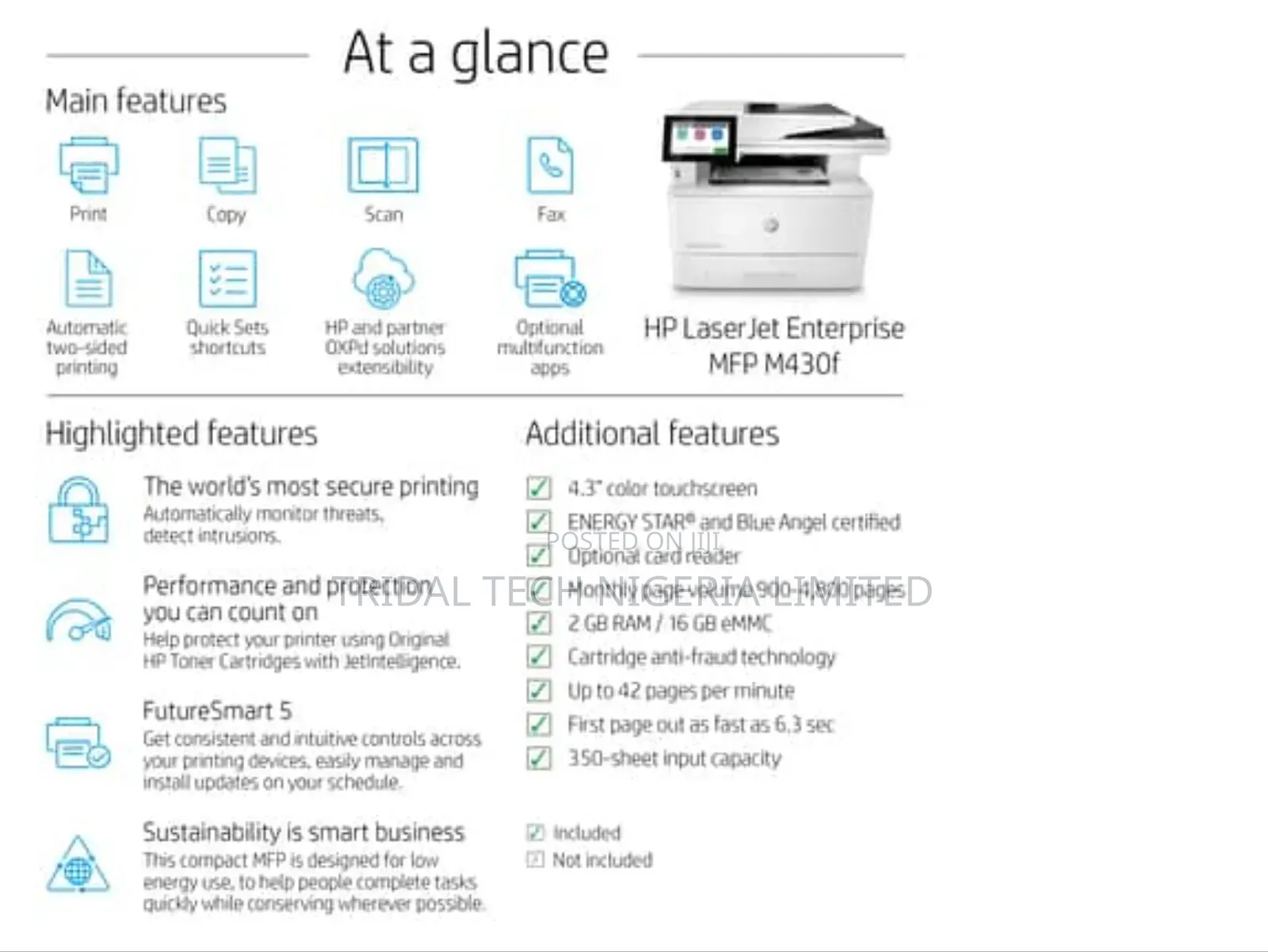 Hp Laserjet Enterprise Mfp M430f