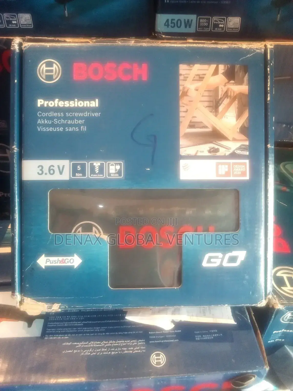 Bosch Cordless Screwdriver 3.6v Go