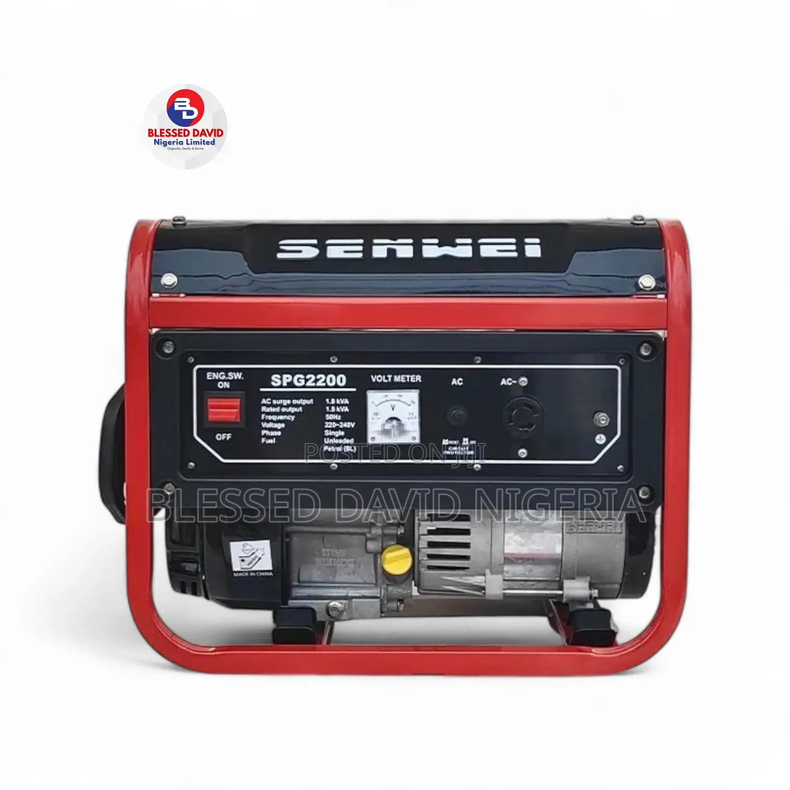 Senwei Spg2200 1.5kva Manual Generator