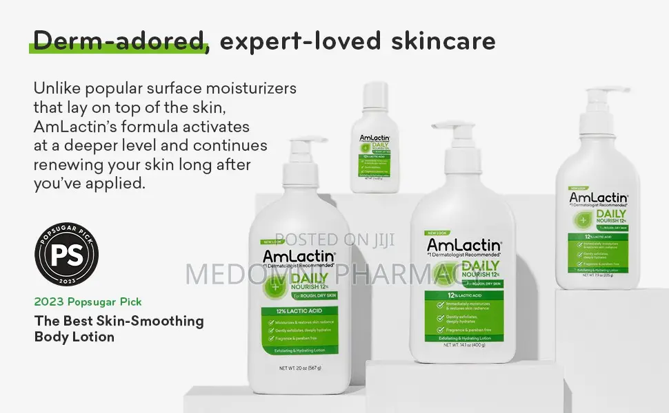 Amlactin Daily Nourish Lotion With 12% Lactic Acid Aha