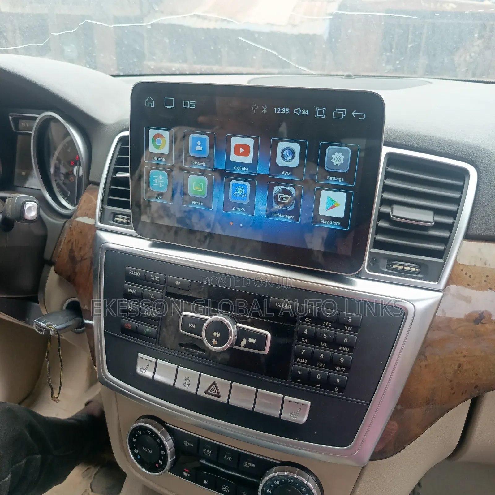 G .L .E Benz 2013 to 2017 Android With Car Play Screen